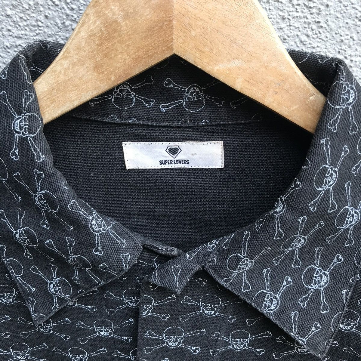 Japanese Brand SUPERLOVERS jacket skull all over print lovers rock japan Size US S / EU 44-46 / 1 - 5 Thumbnail