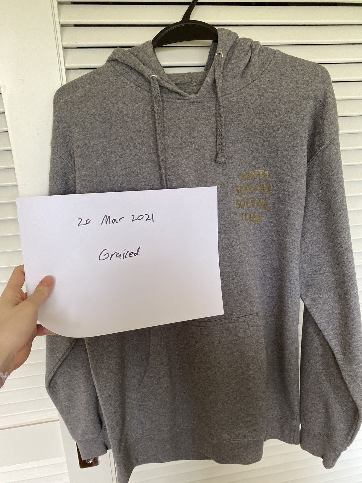ASSC Grey and Gold Hoodie
