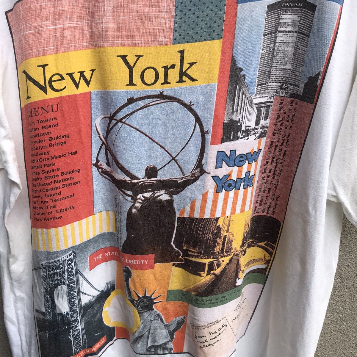Other Vintage 90s NEW YORK city pop culture art tee Size US XL / EU 56 / 4 - 3 Thumbnail