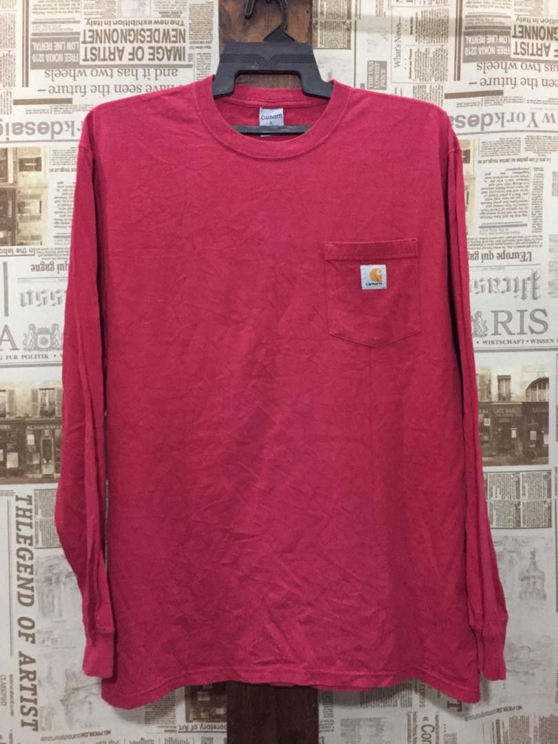 Carhartt × Vintage Vintage Carhatt Long Sleeve Single Pocket Size US L / EU 52-54 / 3 - 1 Thumbnail