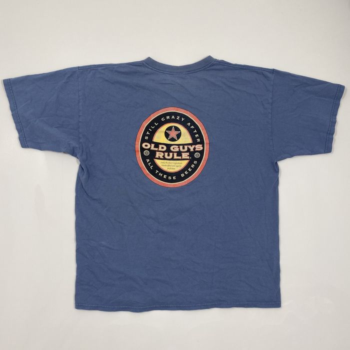 Vintage Vintage Faded Blue Old Guys Rule Beer Tshirt Grailed