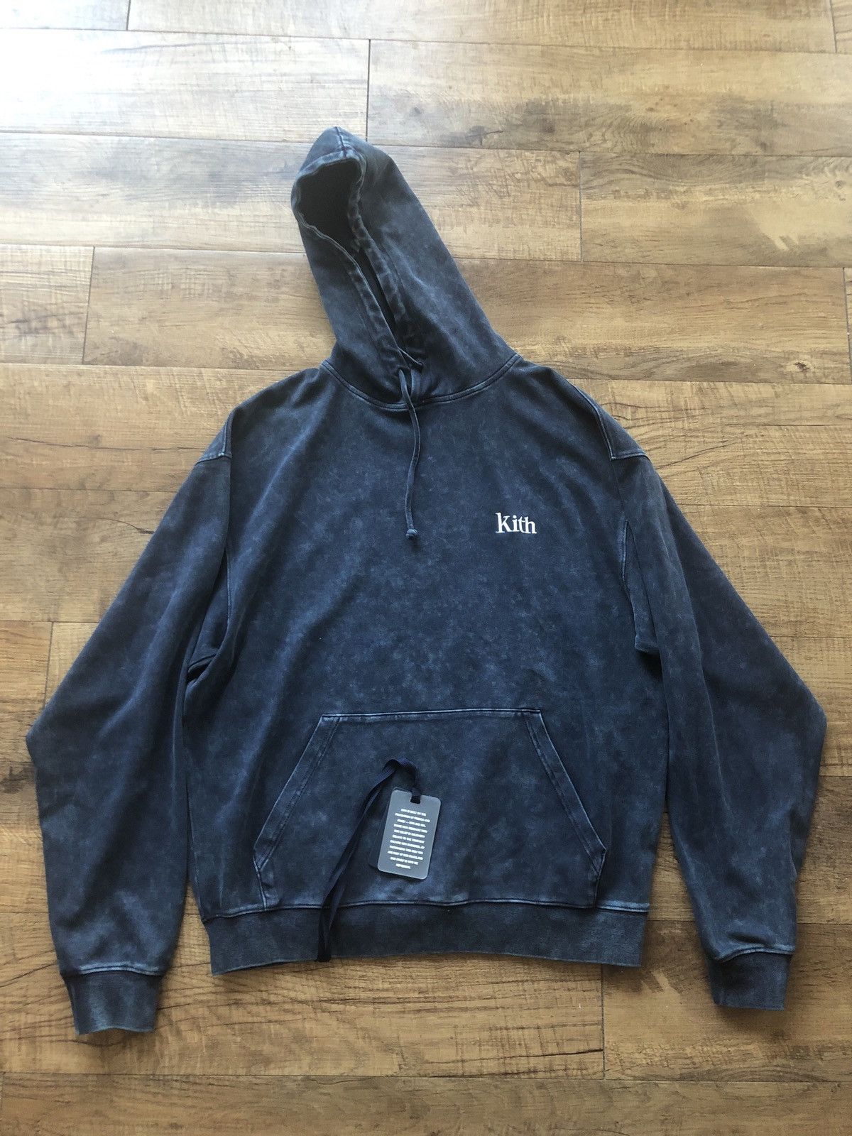 Kith Kith Williams 3 Stone Wash Hoodie Dark Navy | Grailed