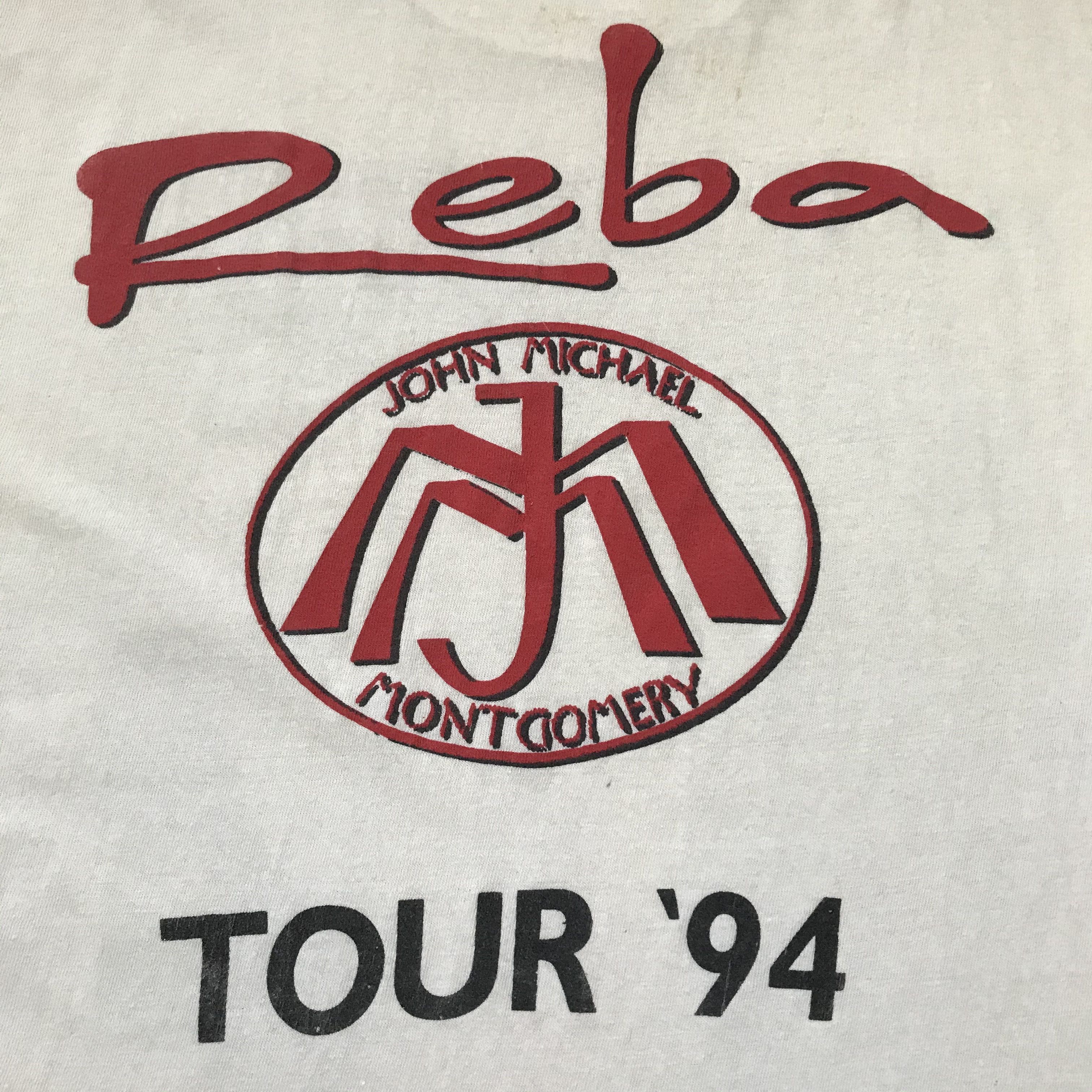 Band Tees × Vintage Vintage 90s 1994 REBA John Michael Montgomery Promo Tee Size US L / EU 52-54 / 3 - 5 Thumbnail