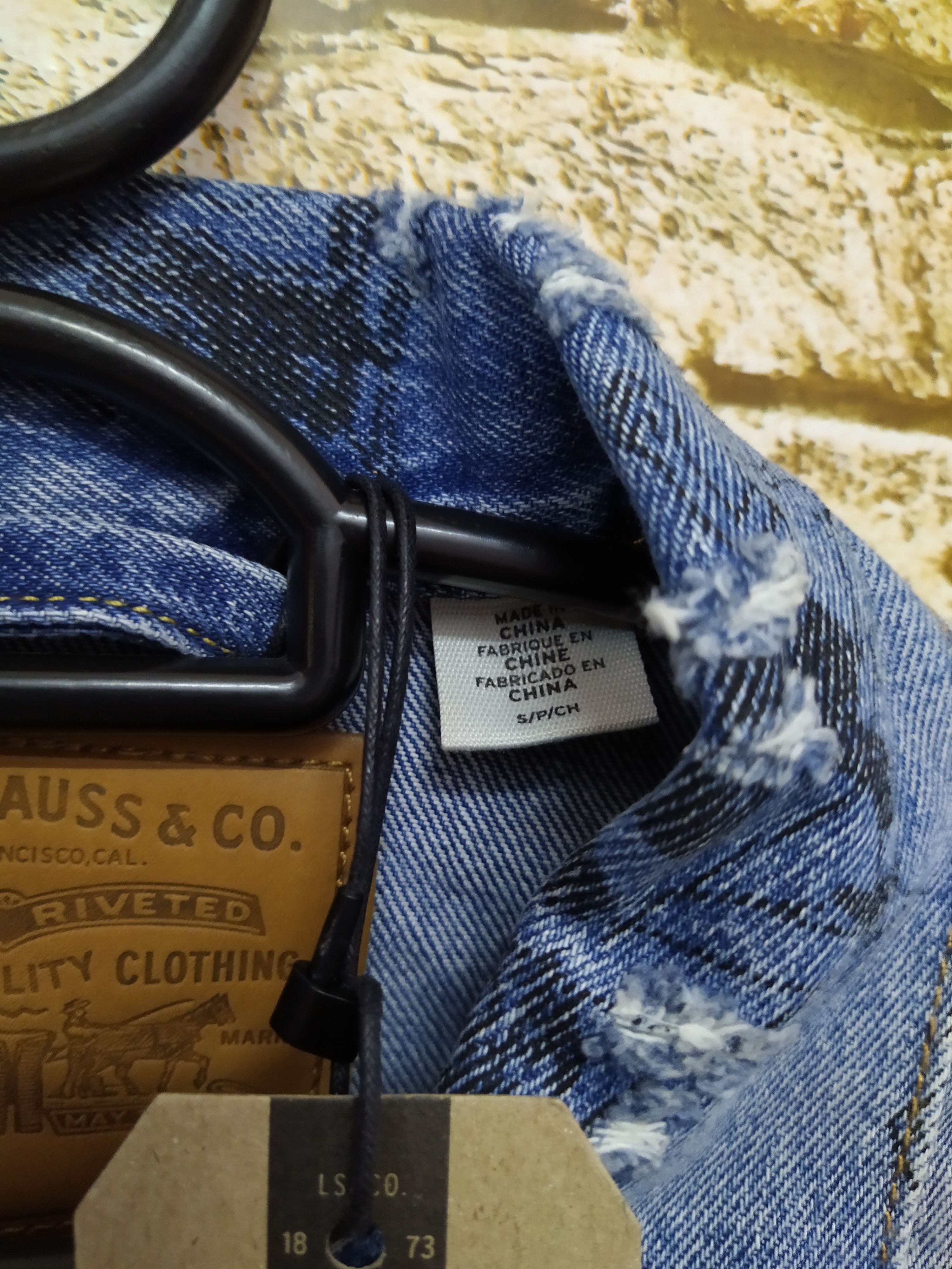 Levi's Vintage Clothing LEVIS 'BIG E' FULLPRINT BATHTUB DENIM JACKET (B893) Size US S / EU 44-46 / 1 - 4 Thumbnail