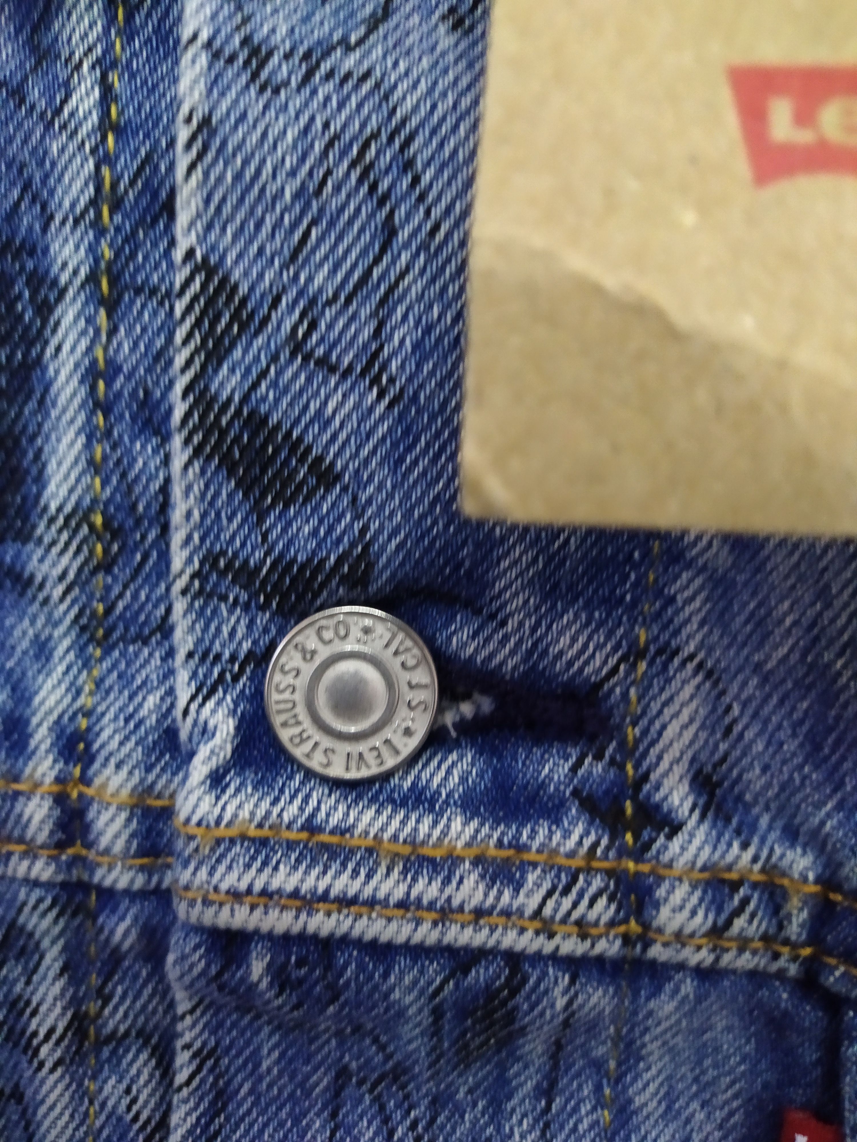 Levi's Vintage Clothing LEVIS 'BIG E' FULLPRINT BATHTUB DENIM JACKET (B893) Size US S / EU 44-46 / 1 - 6 Thumbnail