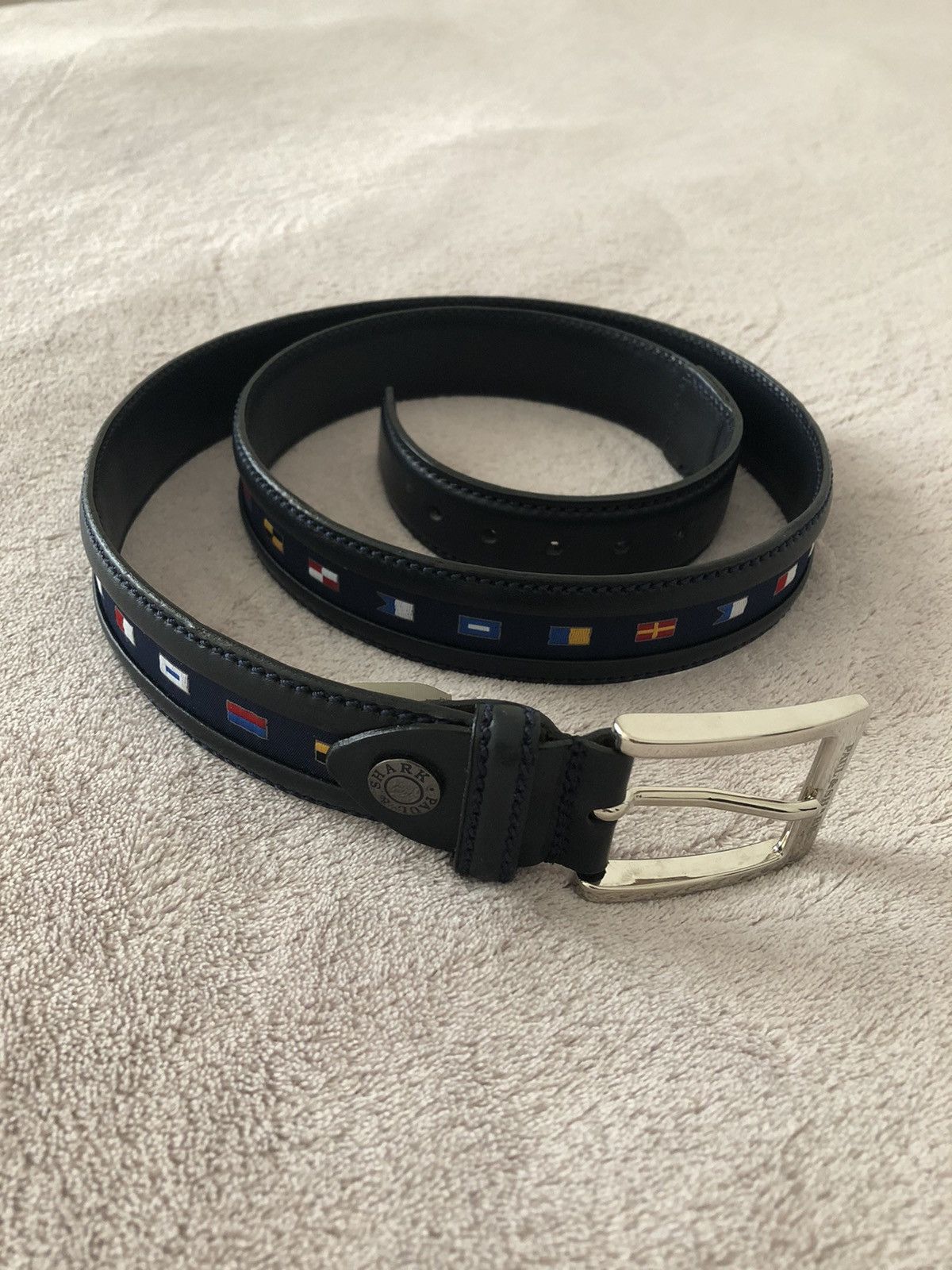 Paul & Shark Nautical Flags Leather Belt | Grailed