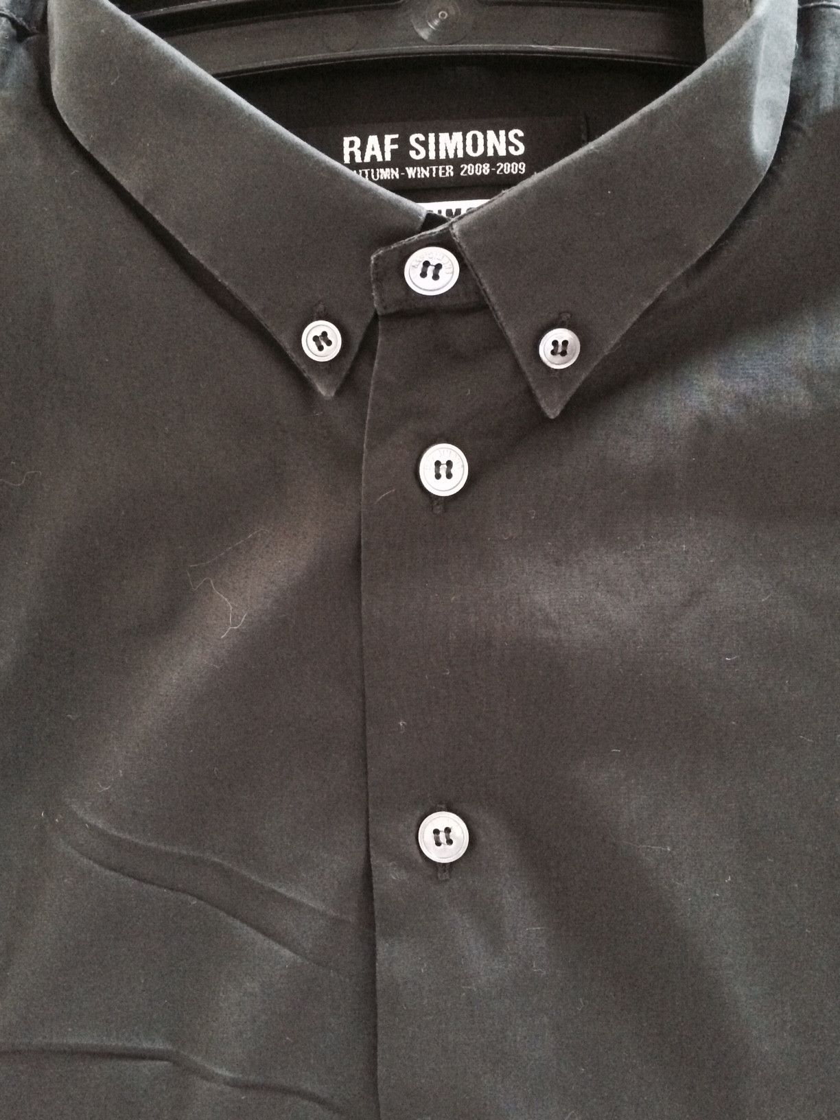 Pre-owned Raf Simons Plain Black Shirt