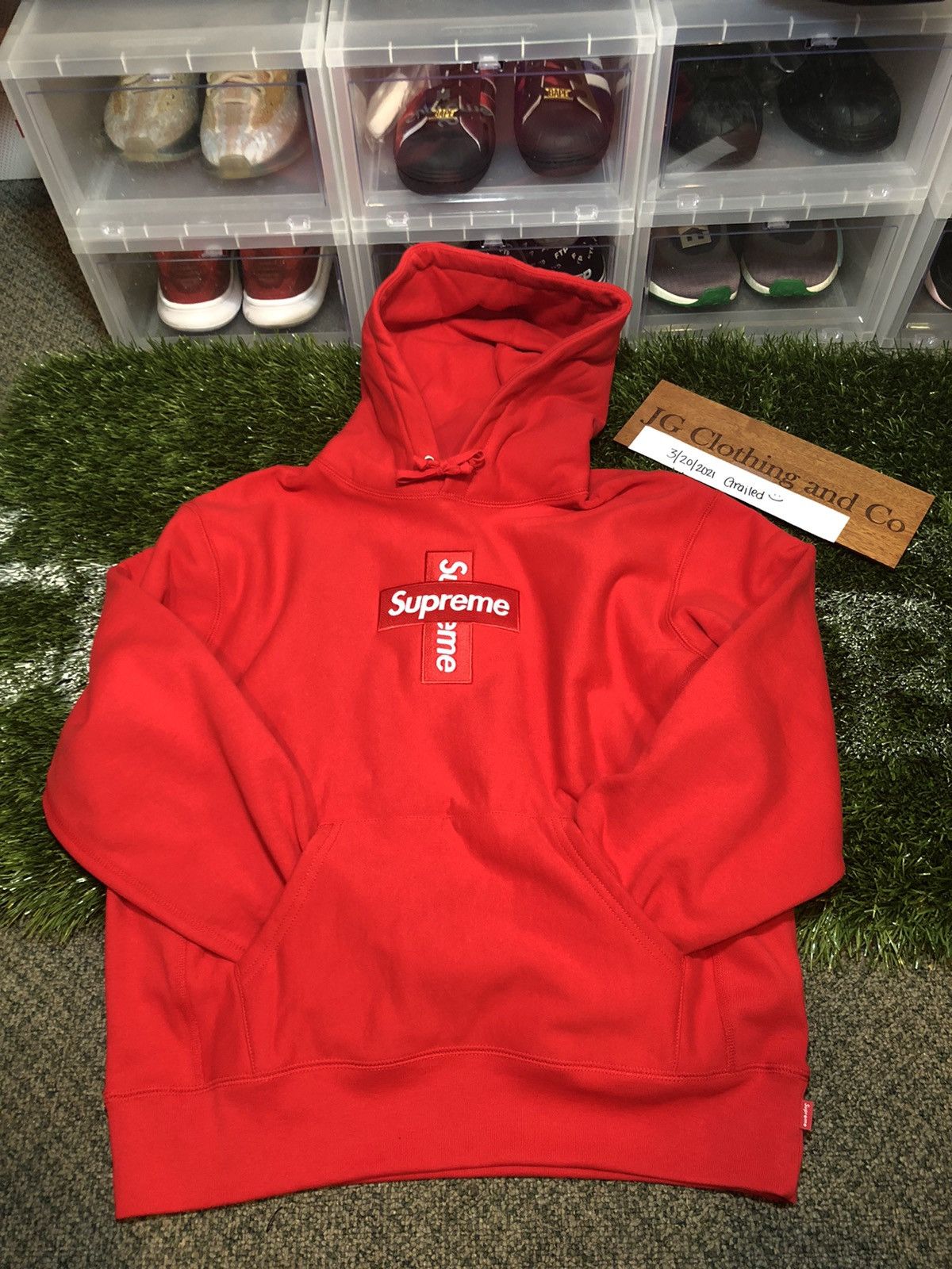 Supreme Supreme Box Logo Hoodie Red, Grailed