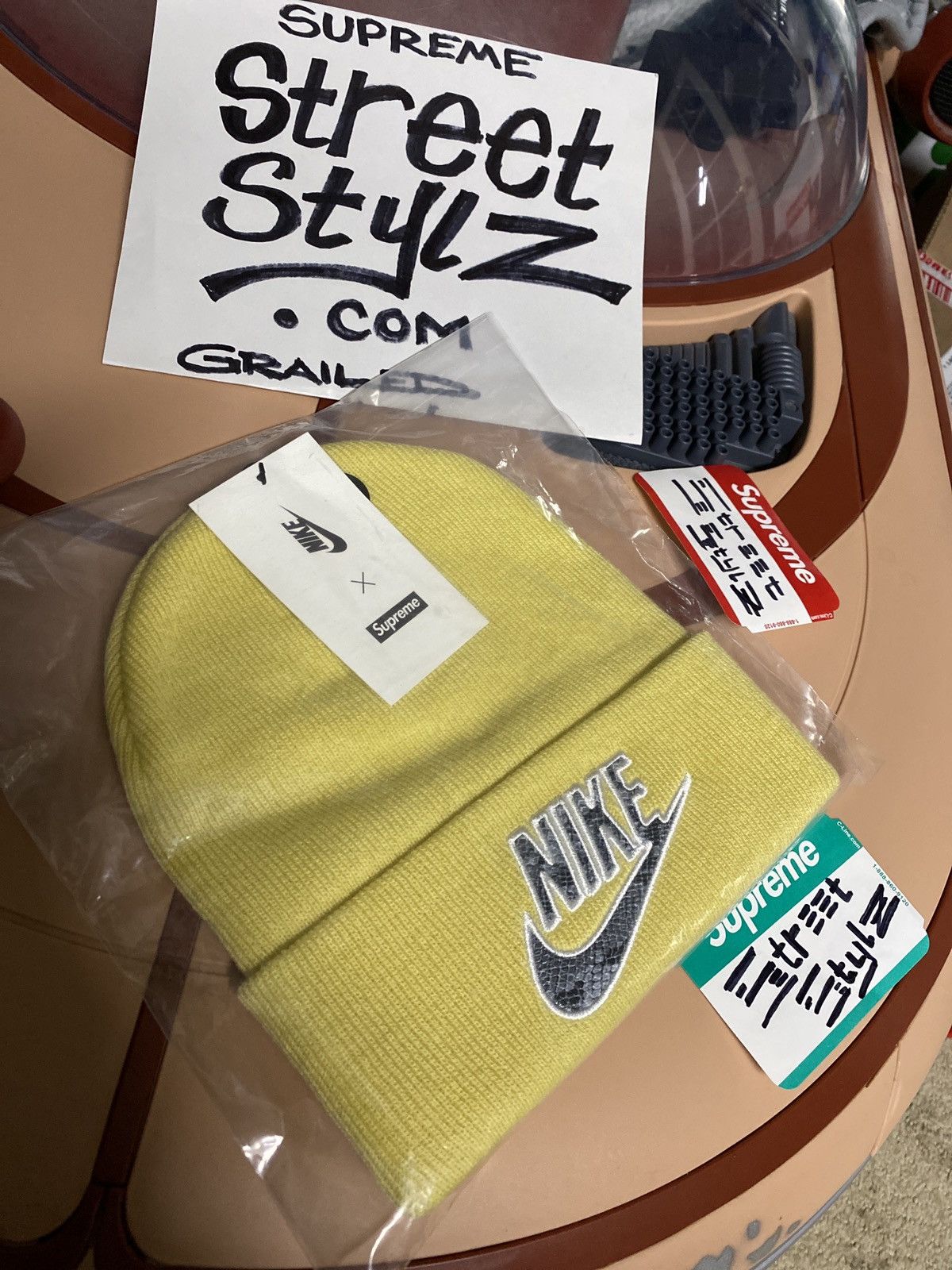 Supreme Nike Snakeskin Beanie | Grailed