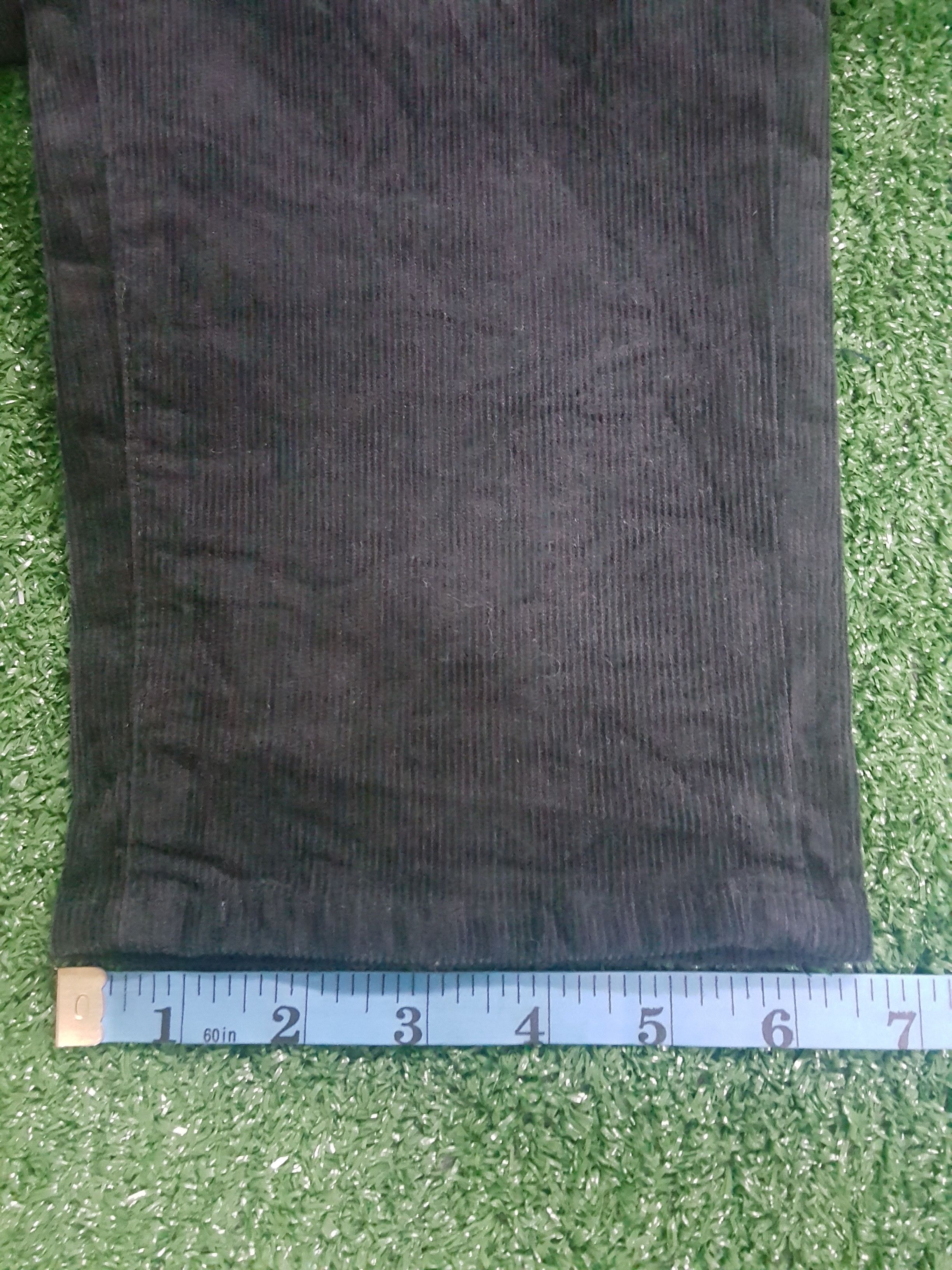 Uniqlo Black Grey Corduroy Skinny Fit Tapered Pants Size US 33 - 7 Thumbnail