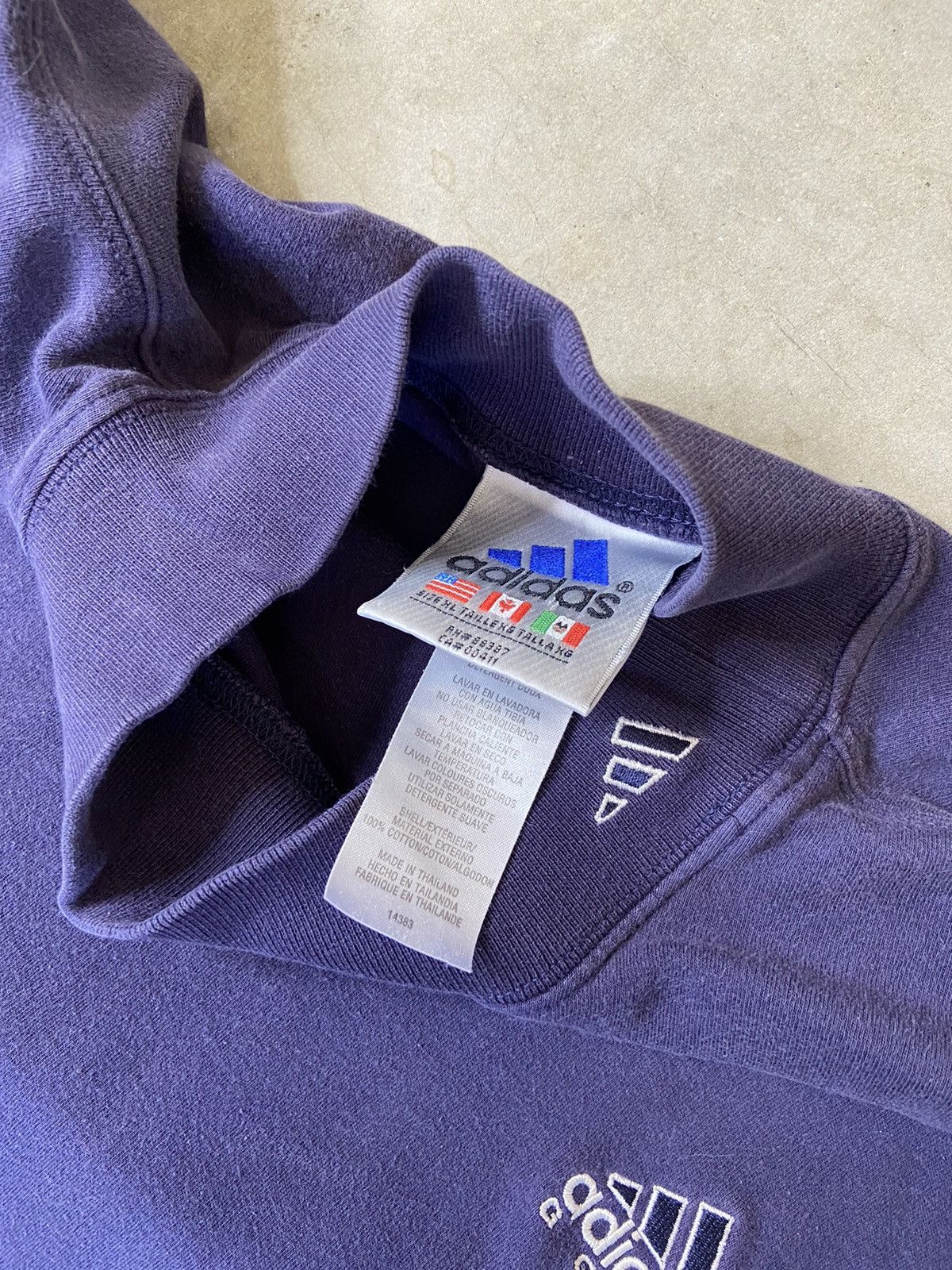 Adidas Vintage Adidas Equipment Style Mock Neck XL 90’s Size US XL / EU 56 / 4 - 4 Thumbnail