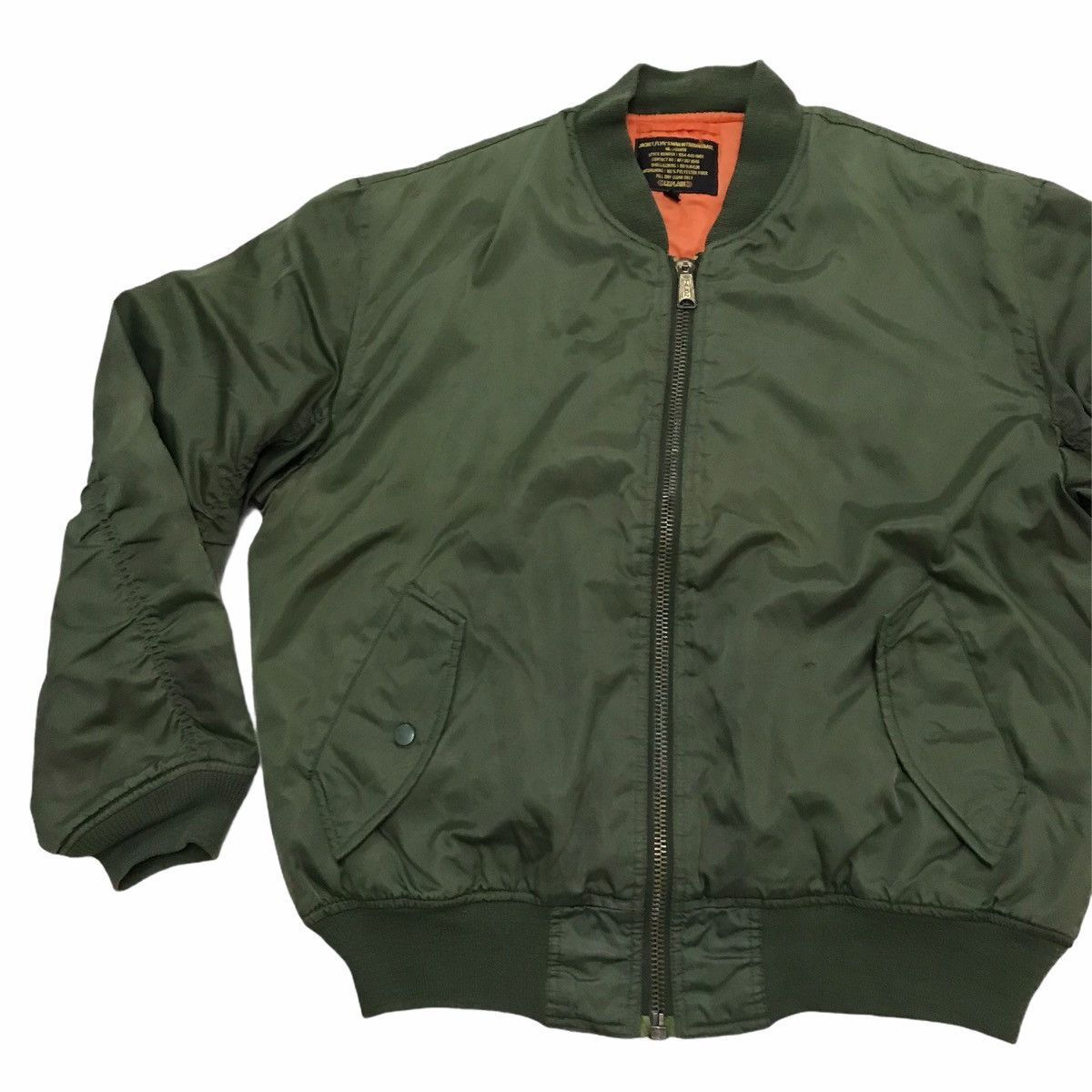 Japanese Brand Vintage Talon Zipper Bomber flight jacket Size US L / EU 52-54 / 3 - 6 Thumbnail