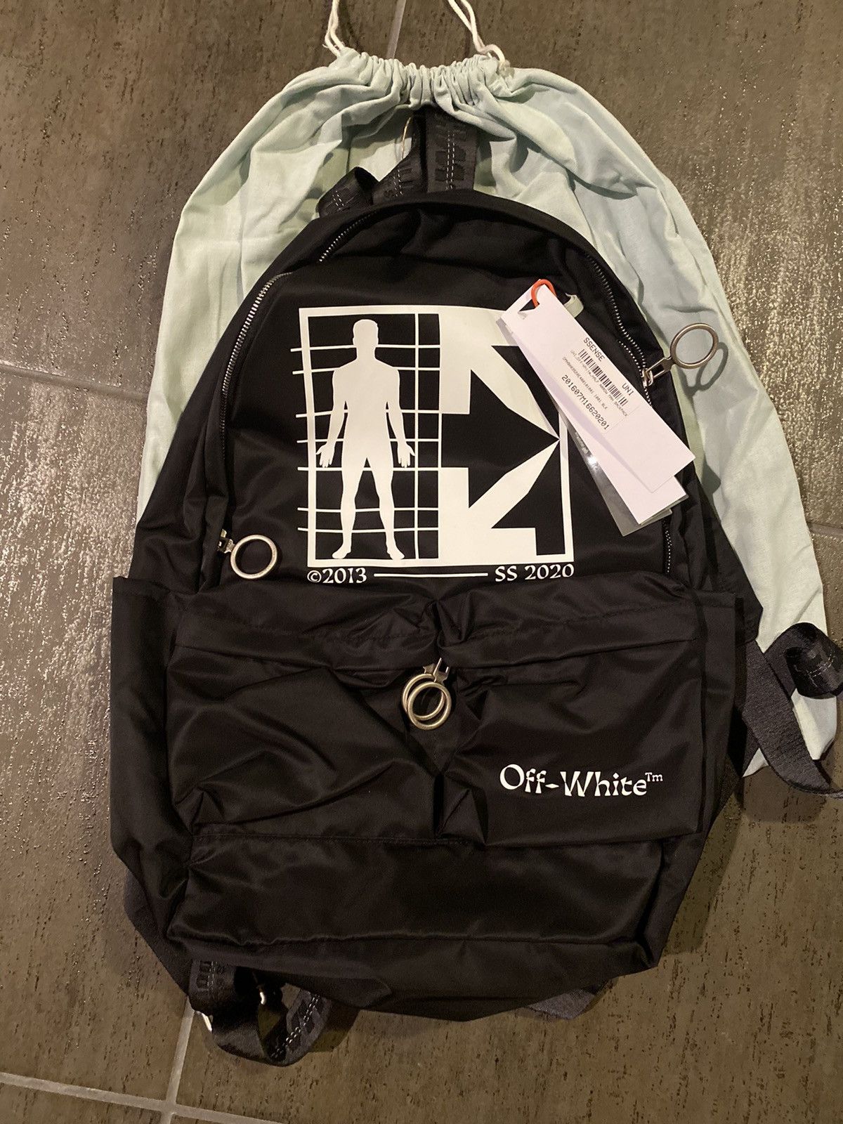 Off-White Off-White Half Arrows Man Black Backpack | Grailed