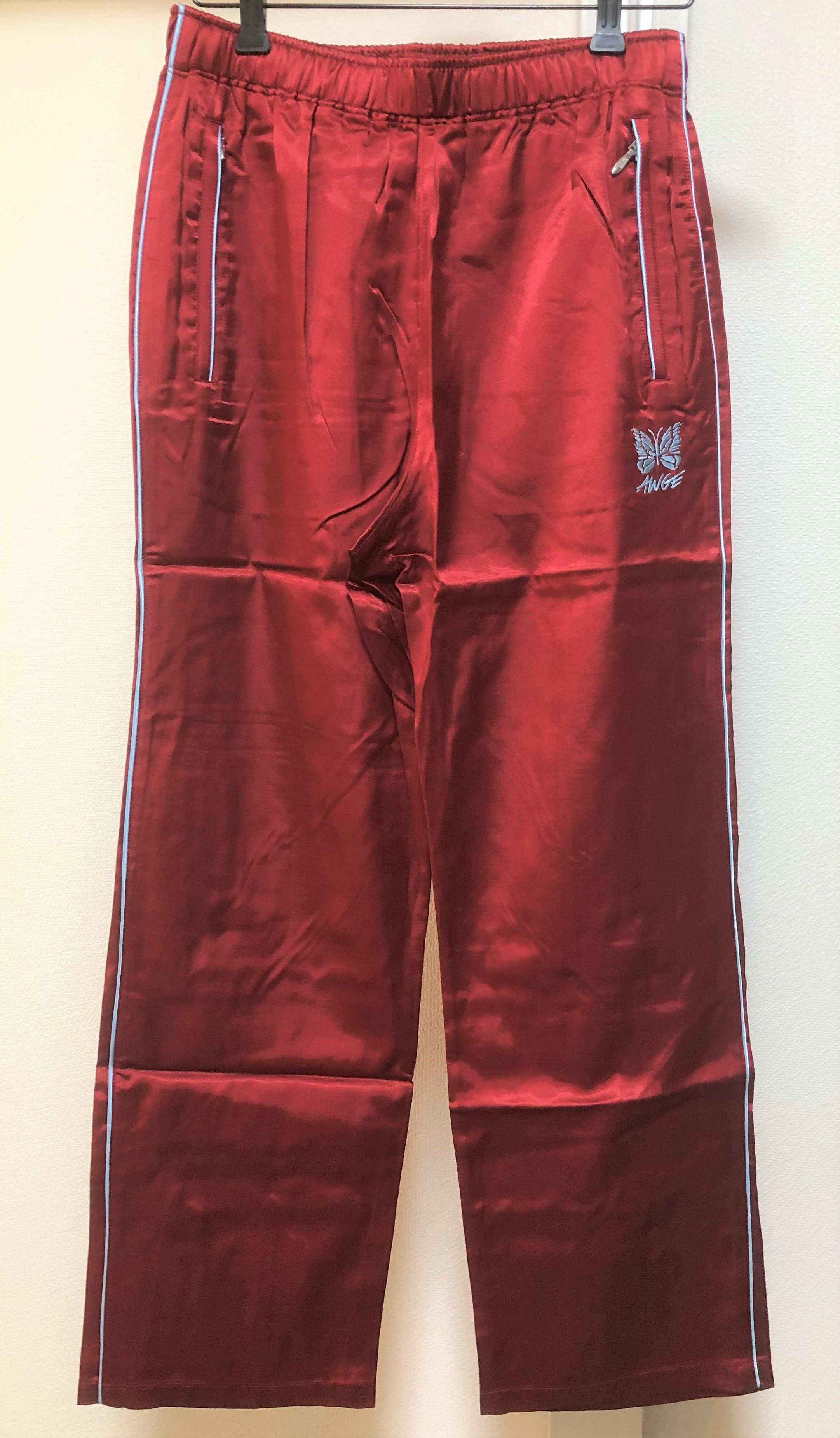 AWGE × Needles AWGE Needles red Piping Track Pant ASAP ROCKY 19ss new S Size US 31 - 3 Thumbnail
