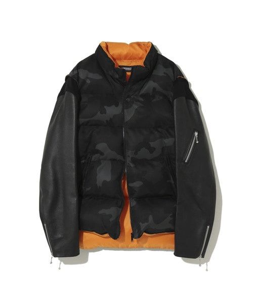 Undercover × Valentino Valentino × UNDERCOVER Leather sleeve down jacket Size US L / EU 52-54 / 3 - 7 Thumbnail