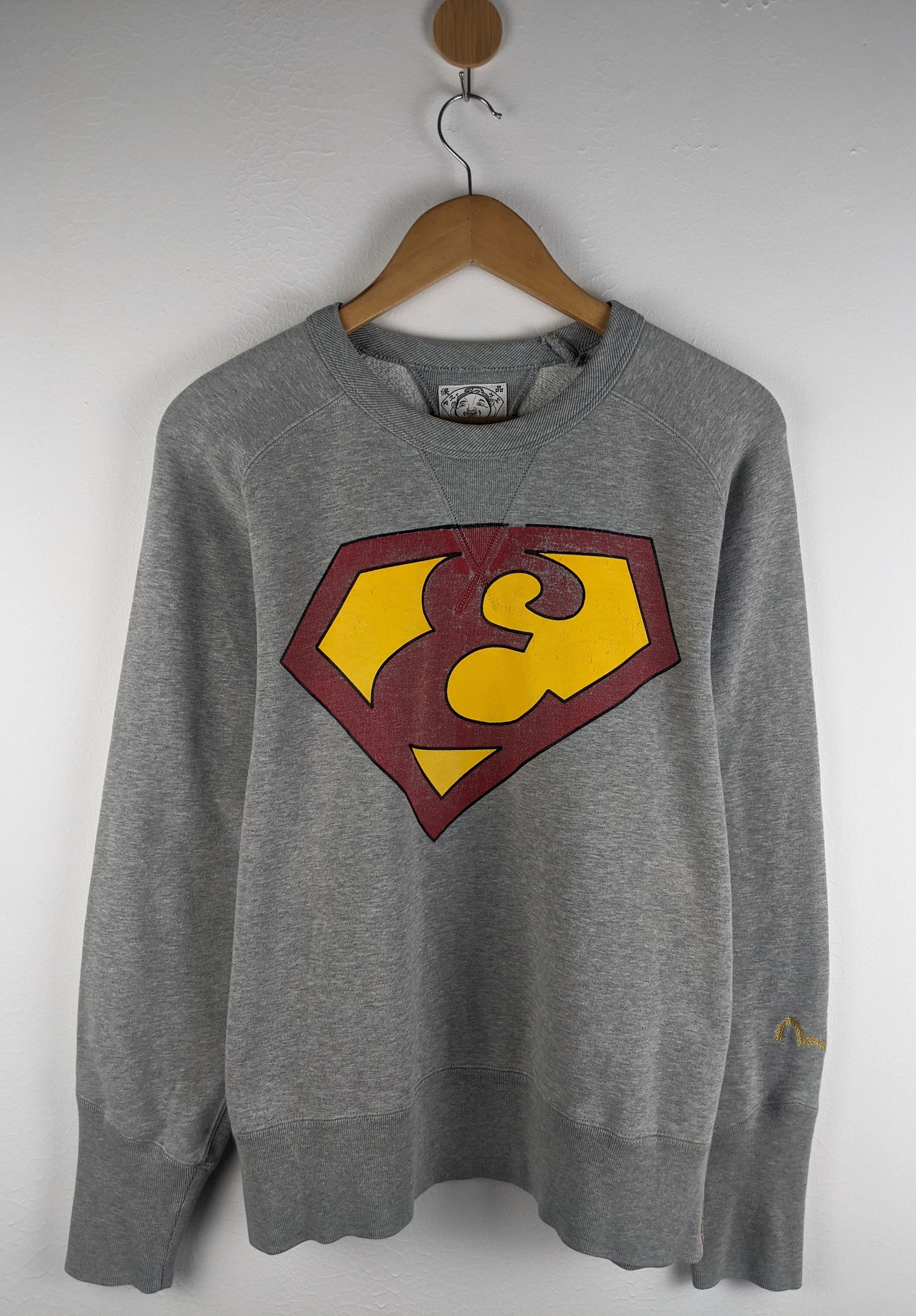 Evisu Evisu Superman Logo Sweatshirt Size US L / EU 52-54 / 3 - 1 Thumbnail