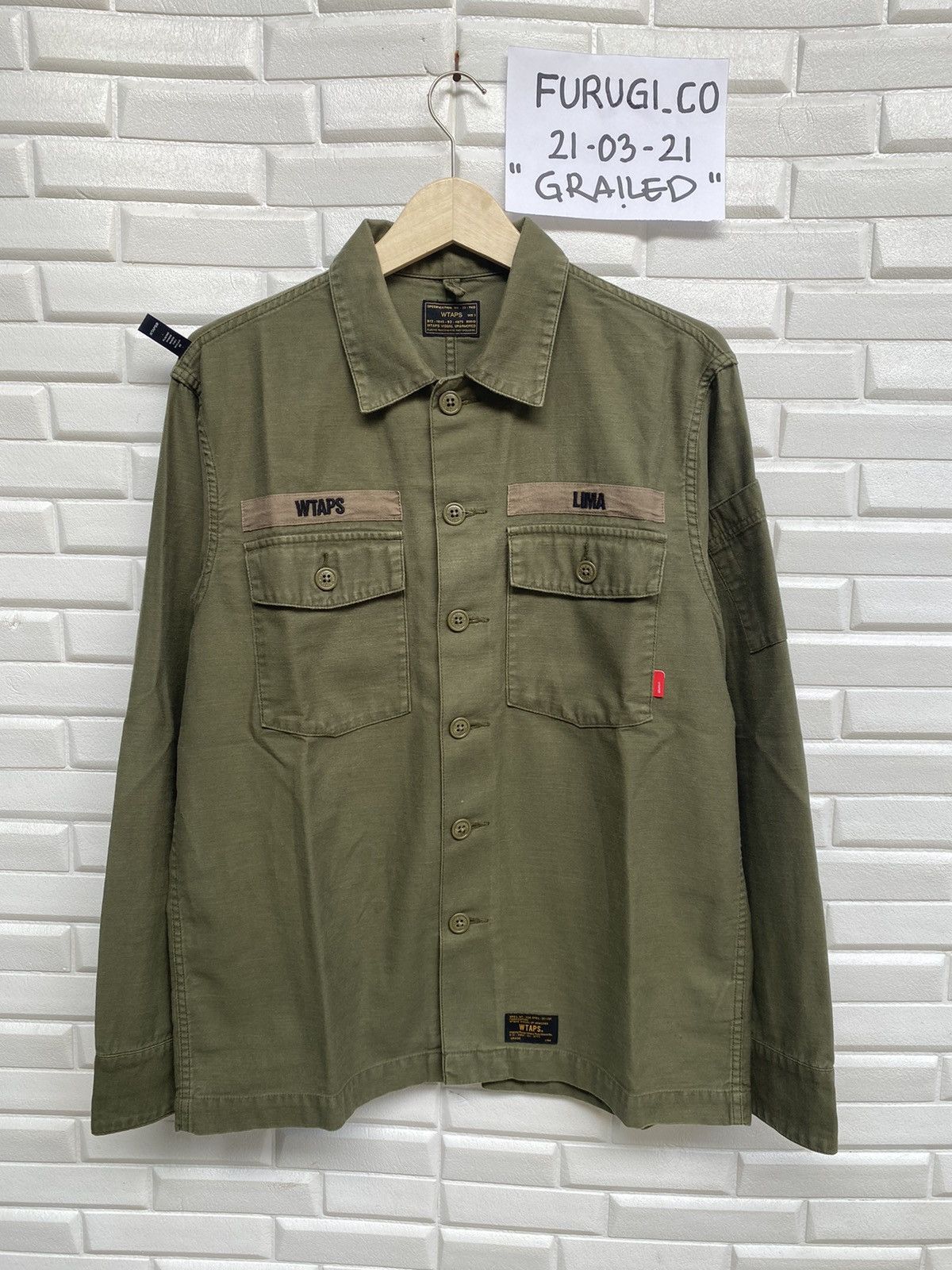 Wtaps WTAPS BUDS LS SHIRT COTTON SATIN 17SS - LIMA | Grailed