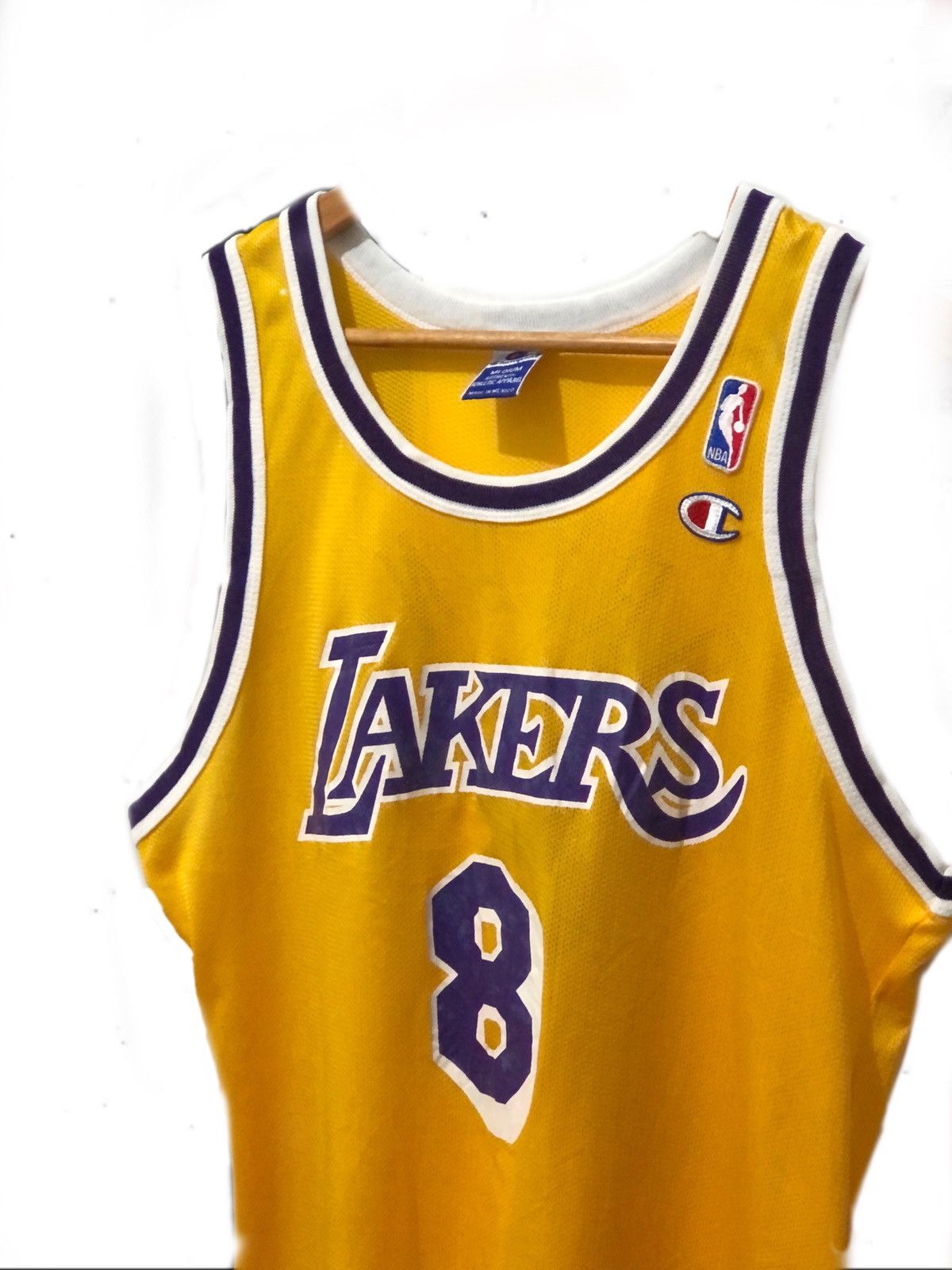 Champion Kobe Bryant VTG # 8 Large 48 Front popular Blank Jersey in good condition.