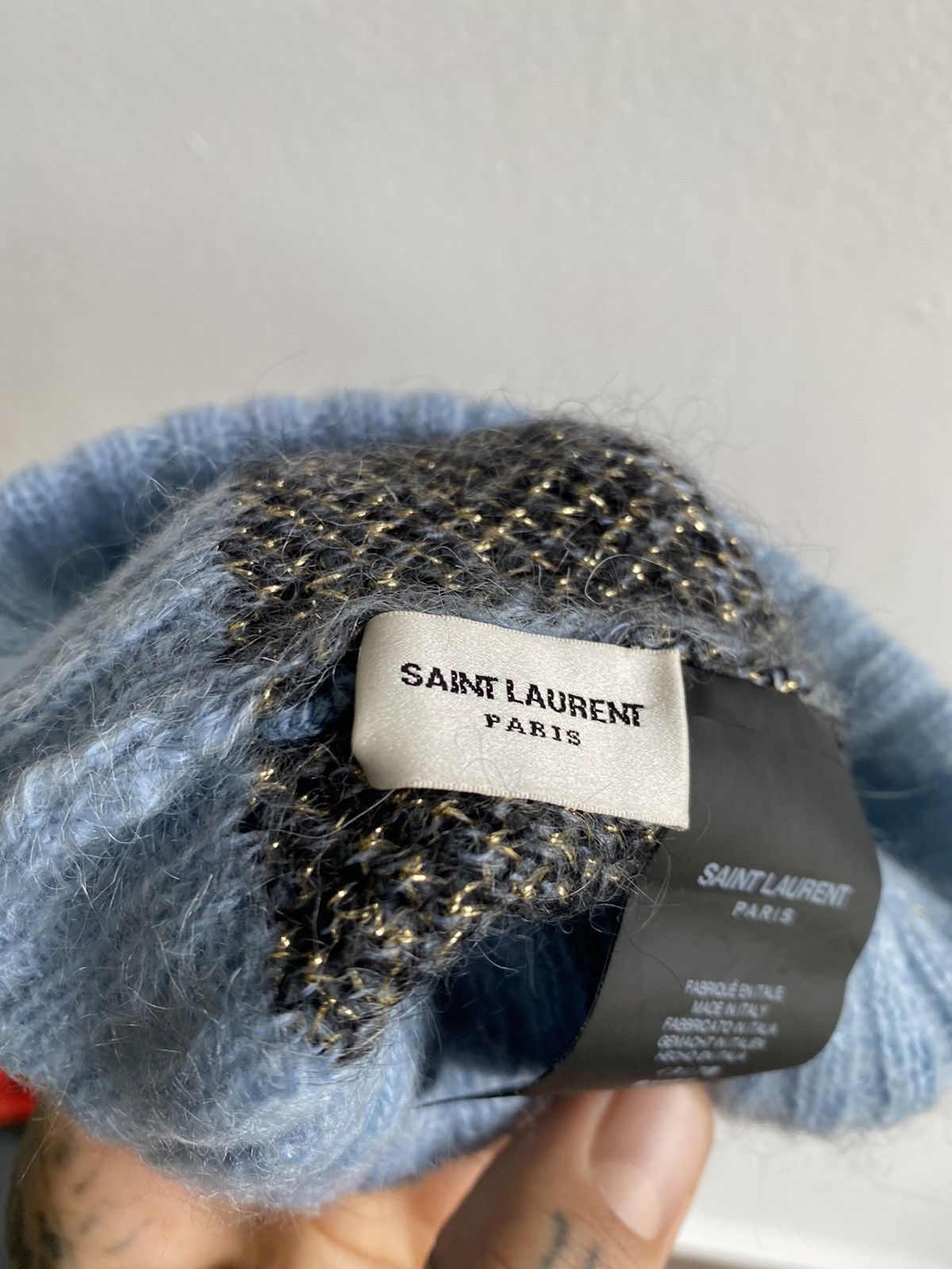Hedi Slimane × Saint Laurent Paris SLP FW13 STAR Beanie Hat *RARE* Size ONE SIZE - 9 Thumbnail