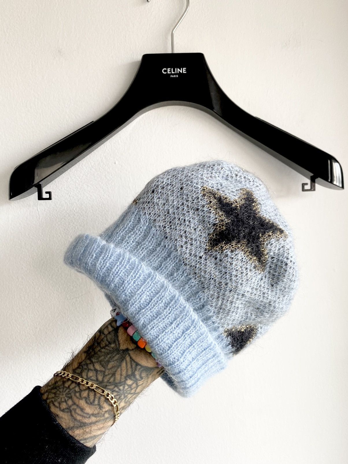 Hedi Slimane × Saint Laurent Paris SLP FW13 STAR Beanie Hat *RARE* Size ONE SIZE - 6 Thumbnail