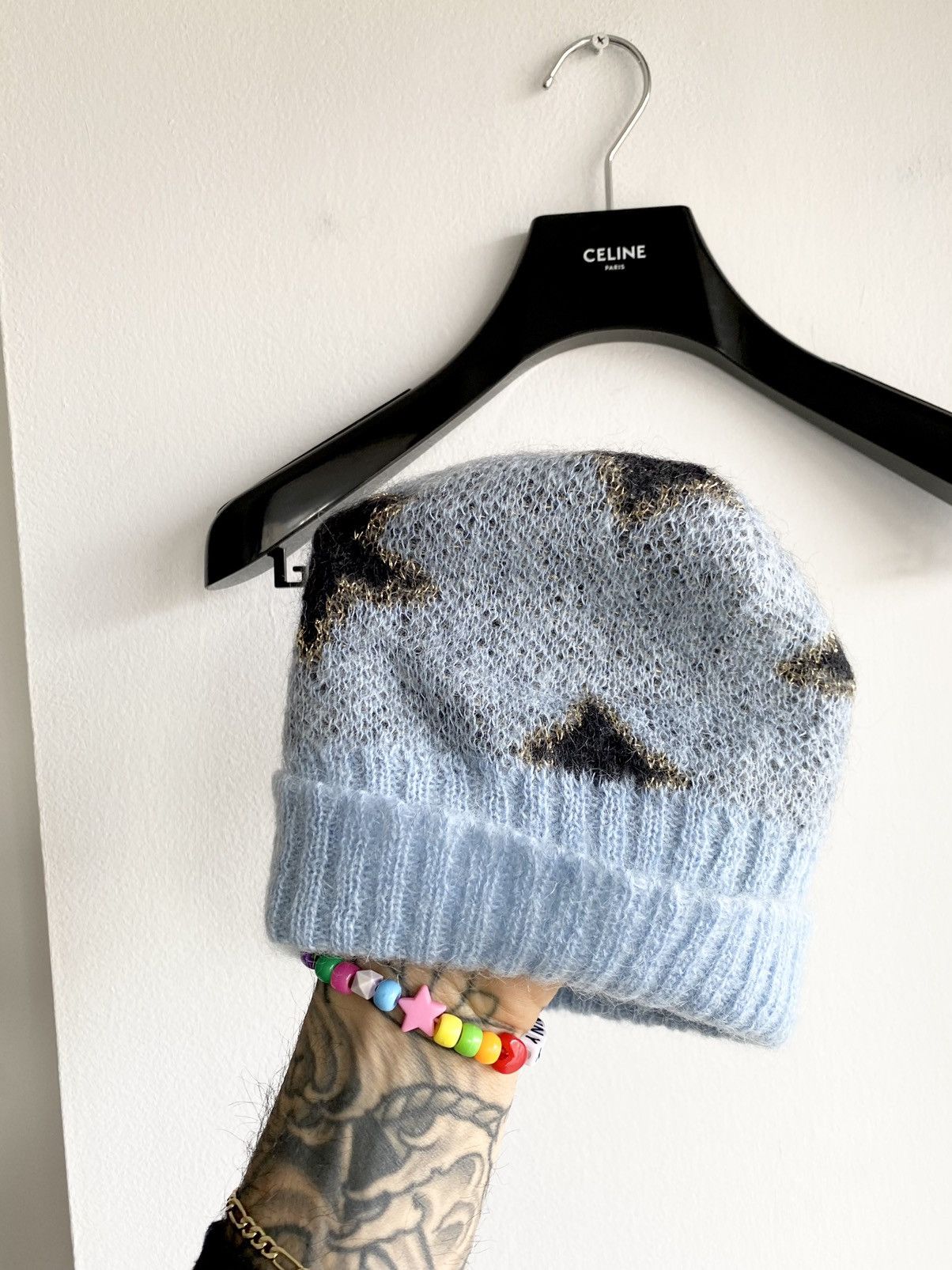 Hedi Slimane × Saint Laurent Paris SLP FW13 STAR Beanie Hat *RARE* Size ONE SIZE - 8 Thumbnail