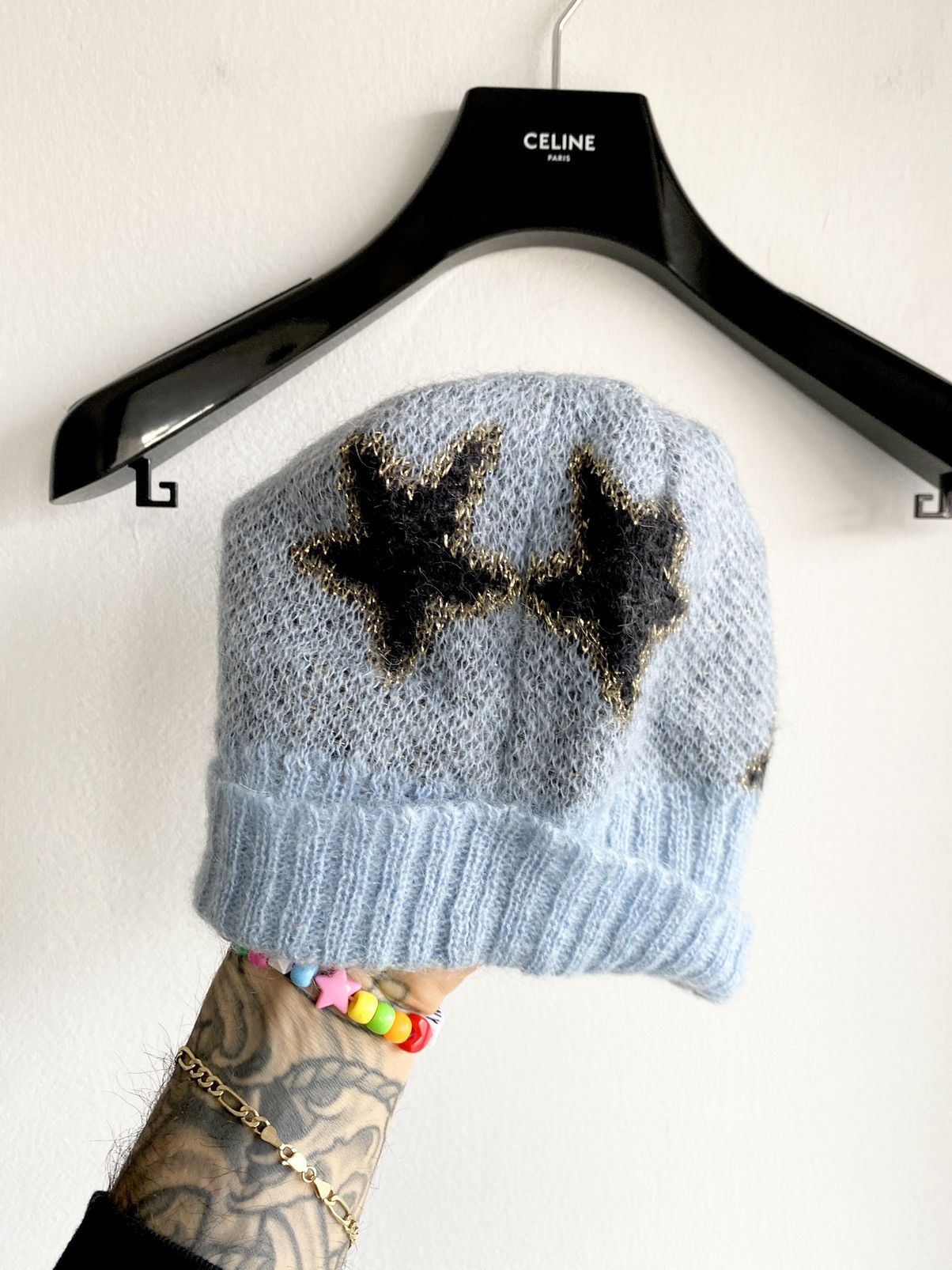 Hedi Slimane × Saint Laurent Paris SLP FW13 STAR Beanie Hat *RARE* Size ONE SIZE - 5 Thumbnail