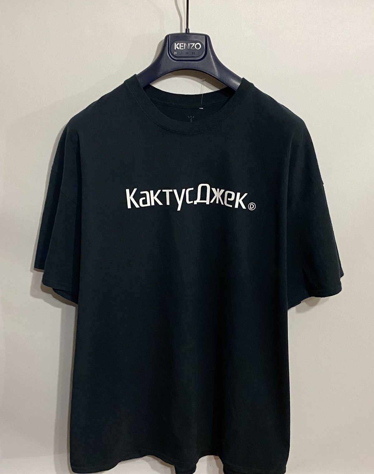 Streetwear  Travis Scott Travis Scott Cactus Jack CJ Russian Logo Tee |  Grailed