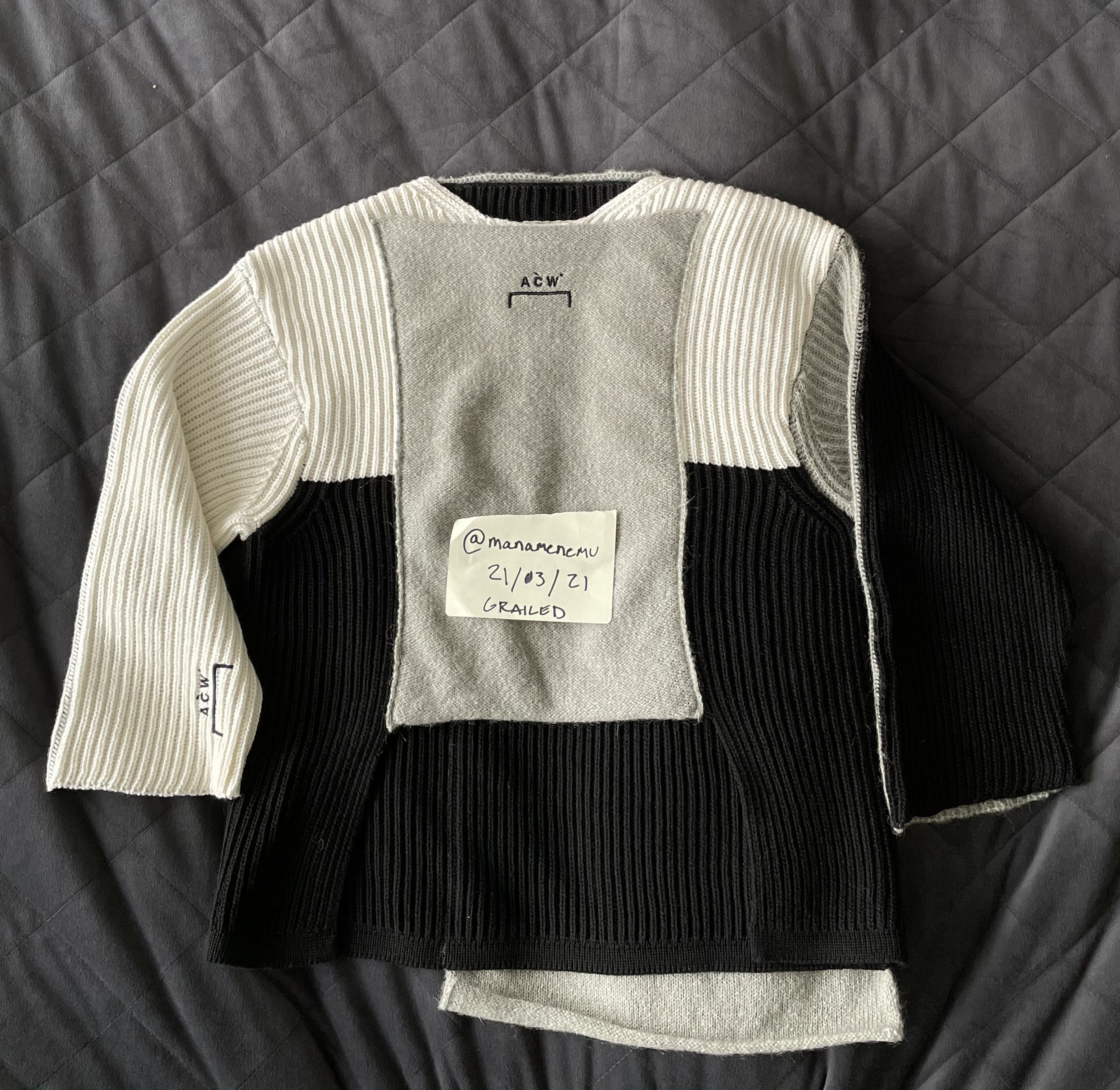 A-COLD-WALL* A-Cold-Wall Knit Asymmetrical Sweater | Grailed