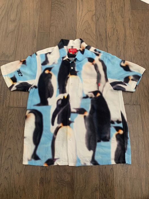 Supreme Supreme Penguin Rayon Shirt | Grailed