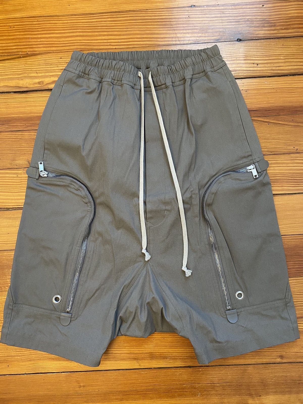 Rick Owens Rick Owens S/S 20 Tecautl Bauhaus Cargo Pod Shorts