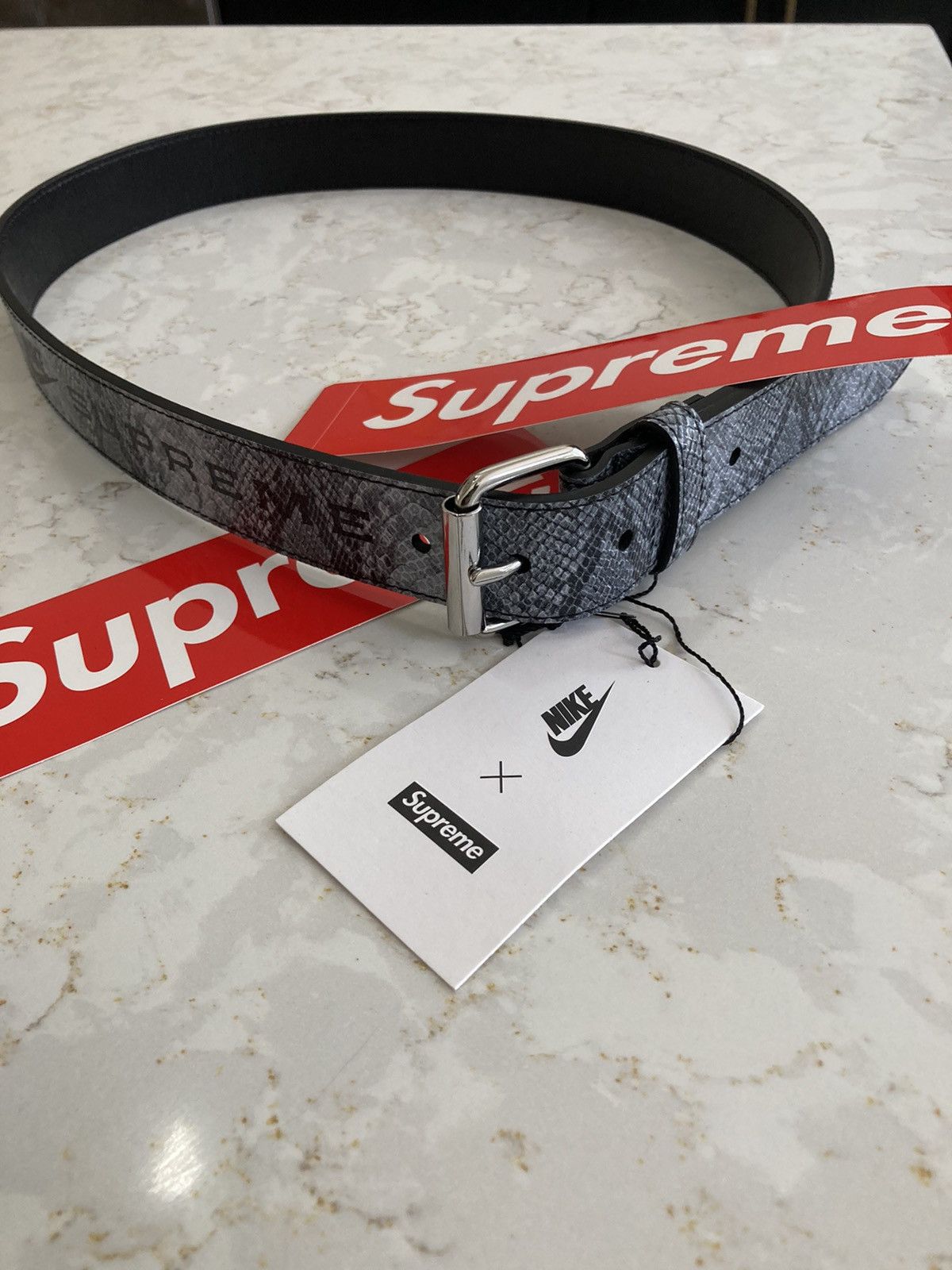 Supreme Nike X Supreme Snakeskin Belt Lrg/XL | Grailed