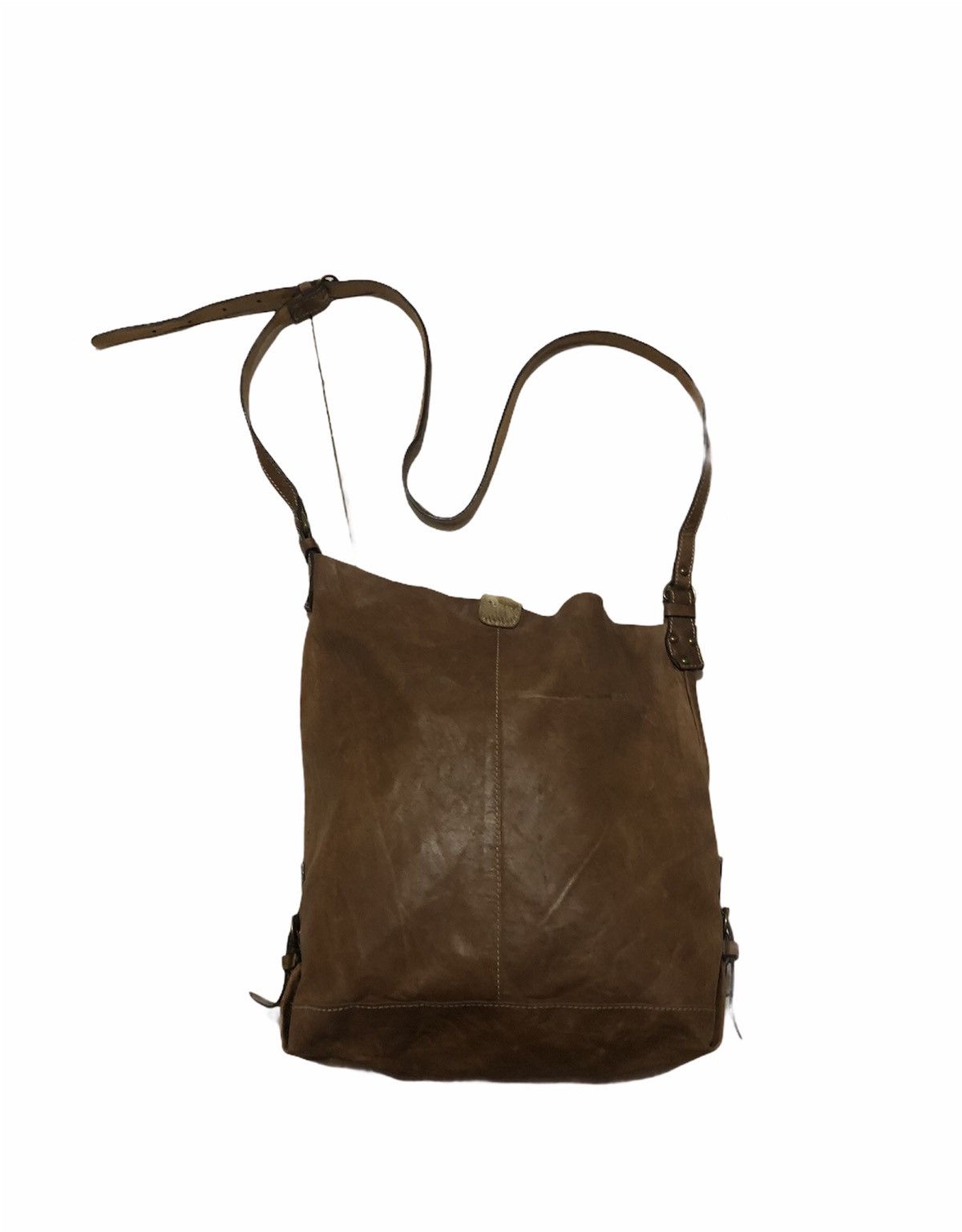 Japanese Brand × Leather × Vintage Vintage Sling Bag Custom Made Full Leather Summer Spring Size ONE SIZE - 6 Thumbnail