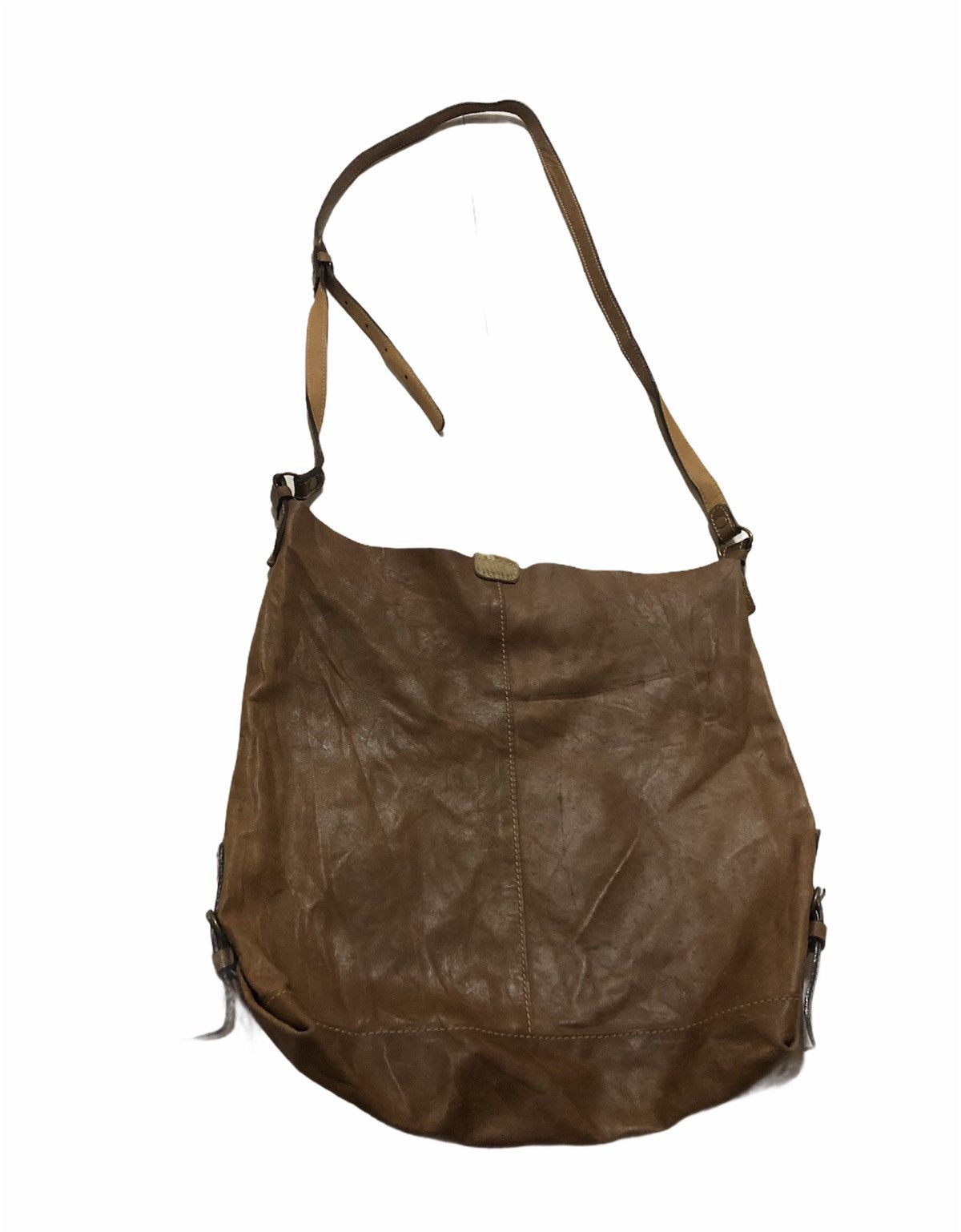 Japanese Brand × Leather × Vintage Vintage Sling Bag Custom Made Full Leather Summer Spring Size ONE SIZE - 1 Thumbnail