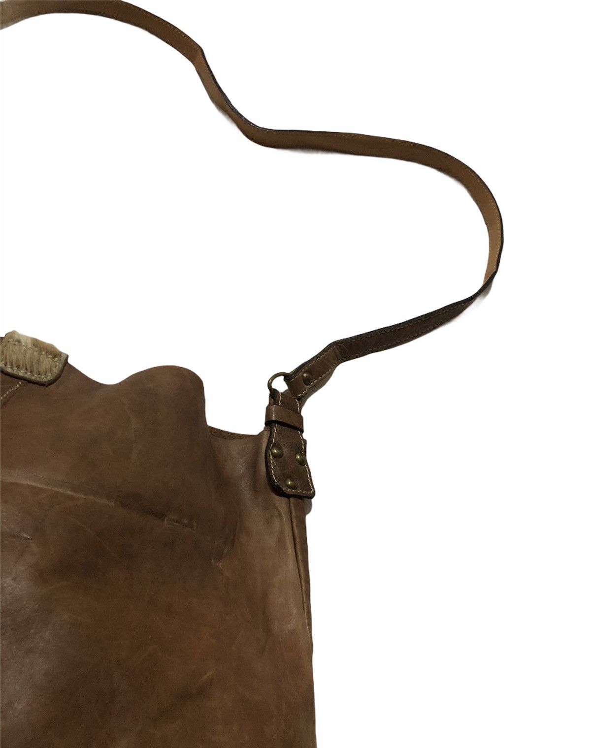 Japanese Brand × Leather × Vintage Vintage Sling Bag Custom Made Full Leather Summer Spring Size ONE SIZE - 9 Thumbnail