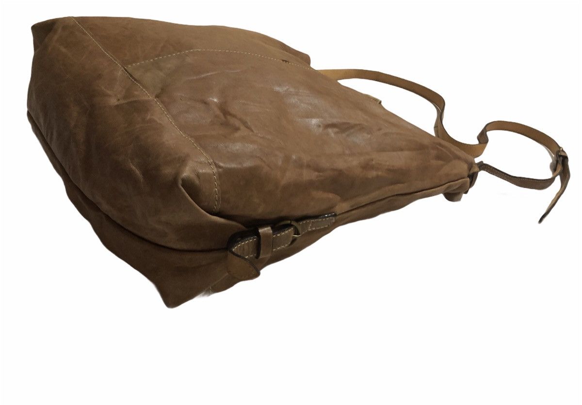 Japanese Brand × Leather × Vintage Vintage Sling Bag Custom Made Full Leather Summer Spring Size ONE SIZE - 4 Thumbnail