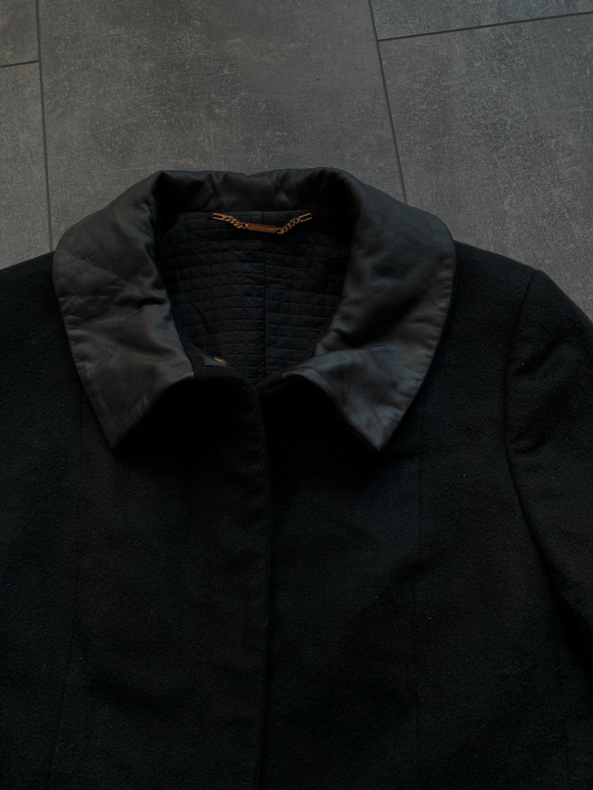 Gucci Gucci wool cashmere black coat Size M / US 6-8 / IT 42-44 - 5 Thumbnail