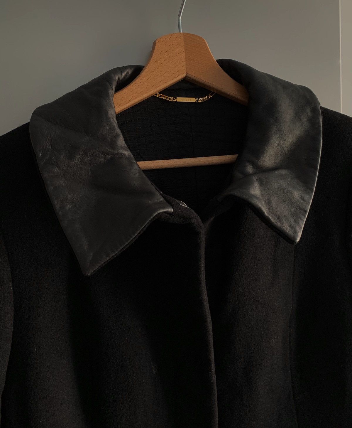 Gucci Gucci wool cashmere black coat Size M / US 6-8 / IT 42-44 - 3 Thumbnail
