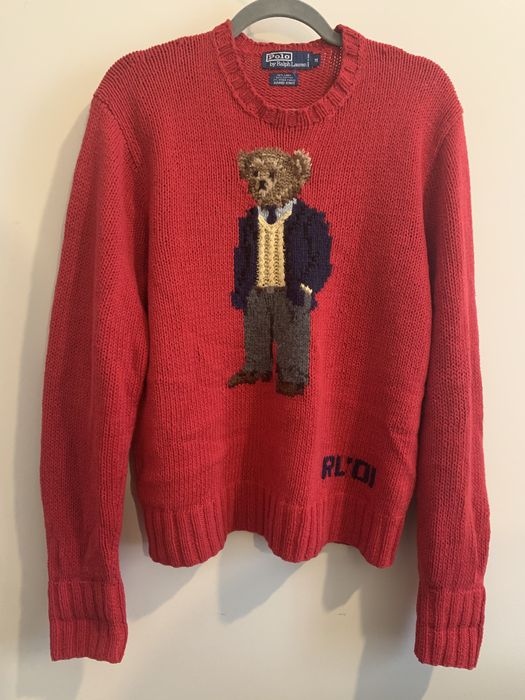 Vintage polo bear discount sweater