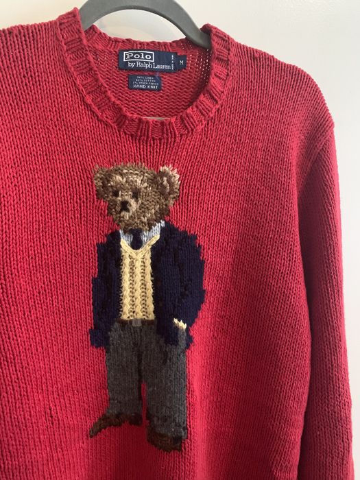 Vintage polo bear discount sweater