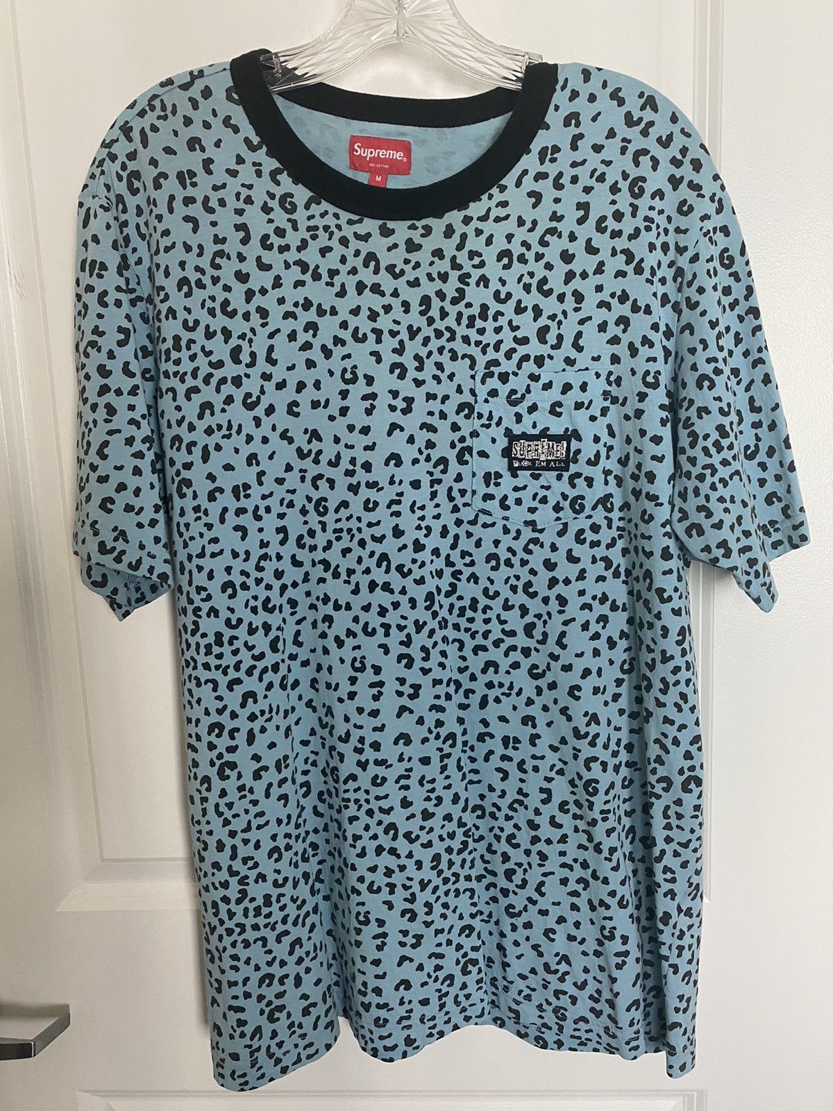 Supreme leopard clearance tee