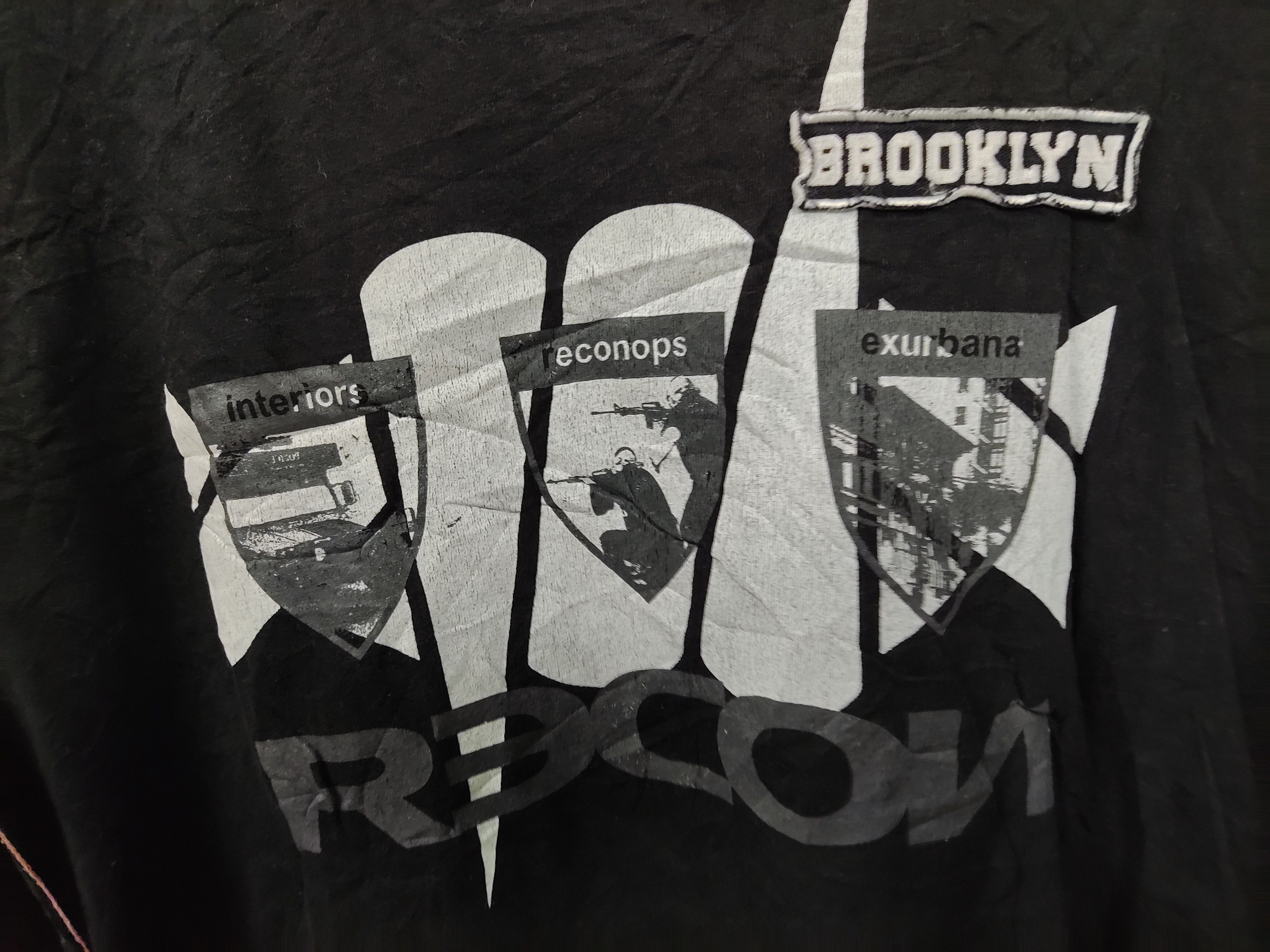 Japanese Brand Vintage RECON Brooklyn Army Big Logo shirt Size US XL / EU 56 / 4 - 4 Thumbnail