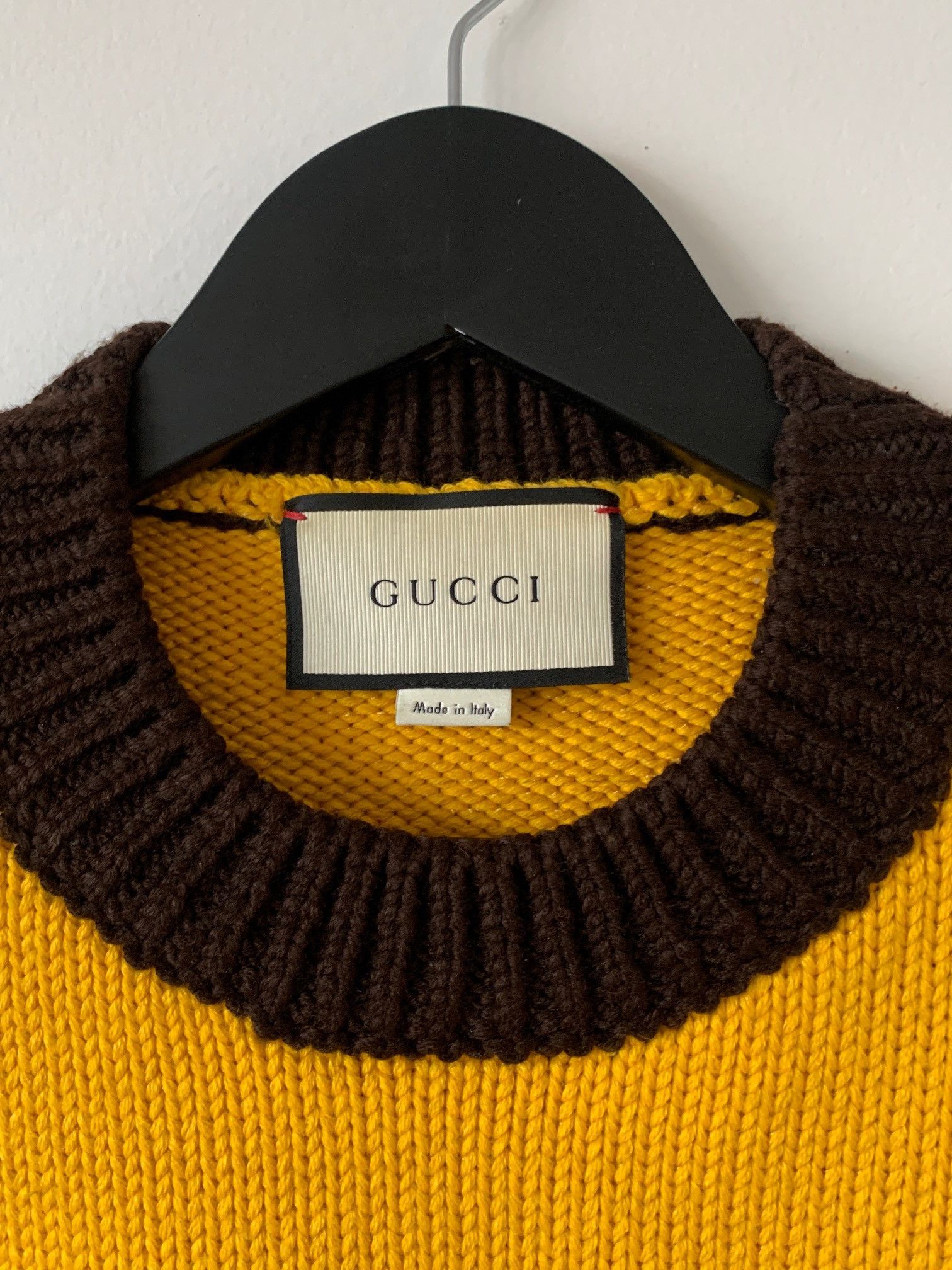 Gucci Yellow Handknit sweater Size US S / EU 44-46 / 1 - 2 Thumbnail