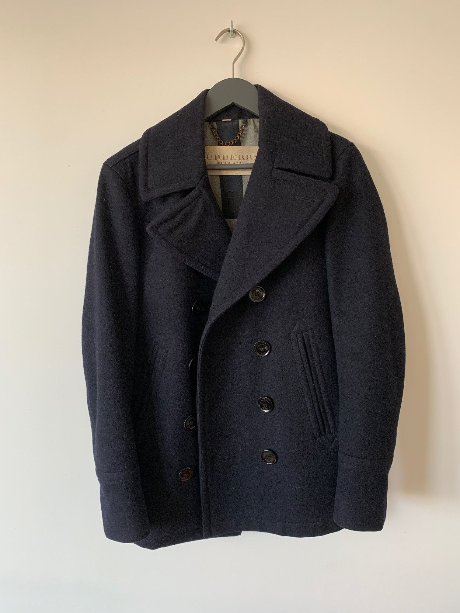 Burberry Navy Peacoat Size US XS / EU 42 / 0 - 1 Thumbnail