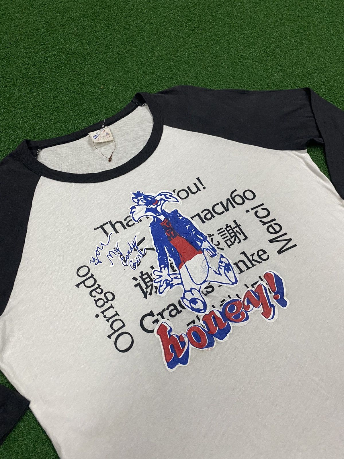 Vintage × Warner Bros VINTAGE CARTOON THREE QUARTER T SHIRT #SKU-A436 DP Size US L / EU 52-54 / 3 - 2 Thumbnail