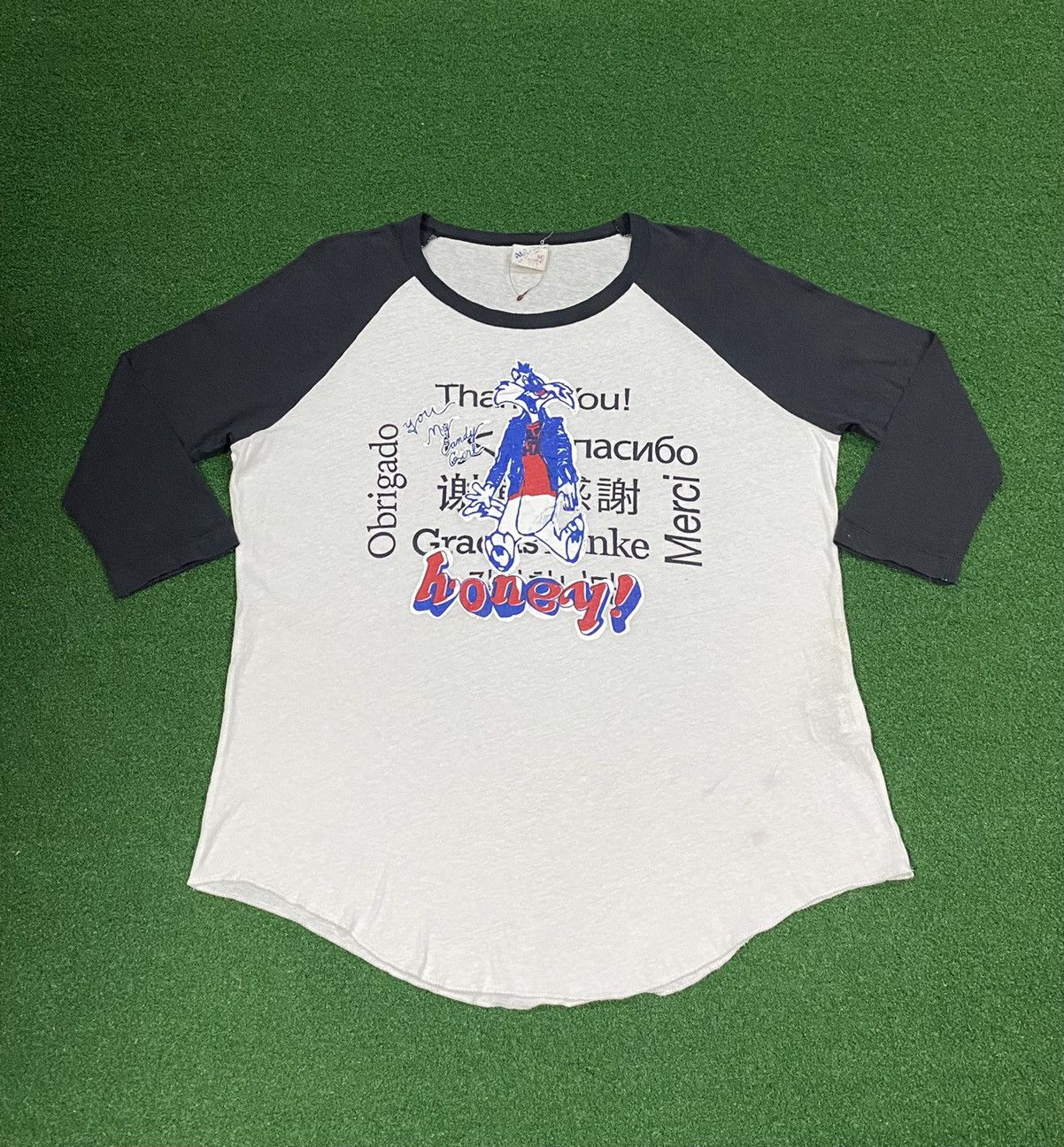 Vintage × Warner Bros VINTAGE CARTOON THREE QUARTER T SHIRT #SKU-A436 DP Size US L / EU 52-54 / 3 - 1 Thumbnail