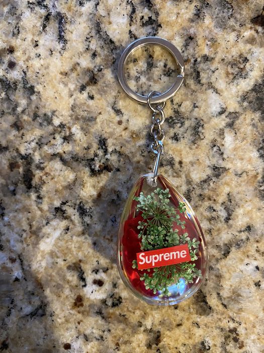 Supreme on sale rose keychain