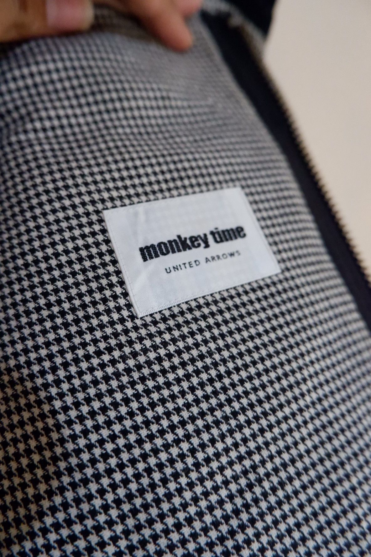 Japanese Brand × monkey time Vtg Monkey Time Biker Wool Padded Vest Size US M / EU 48-50 / 2 - 8 Thumbnail