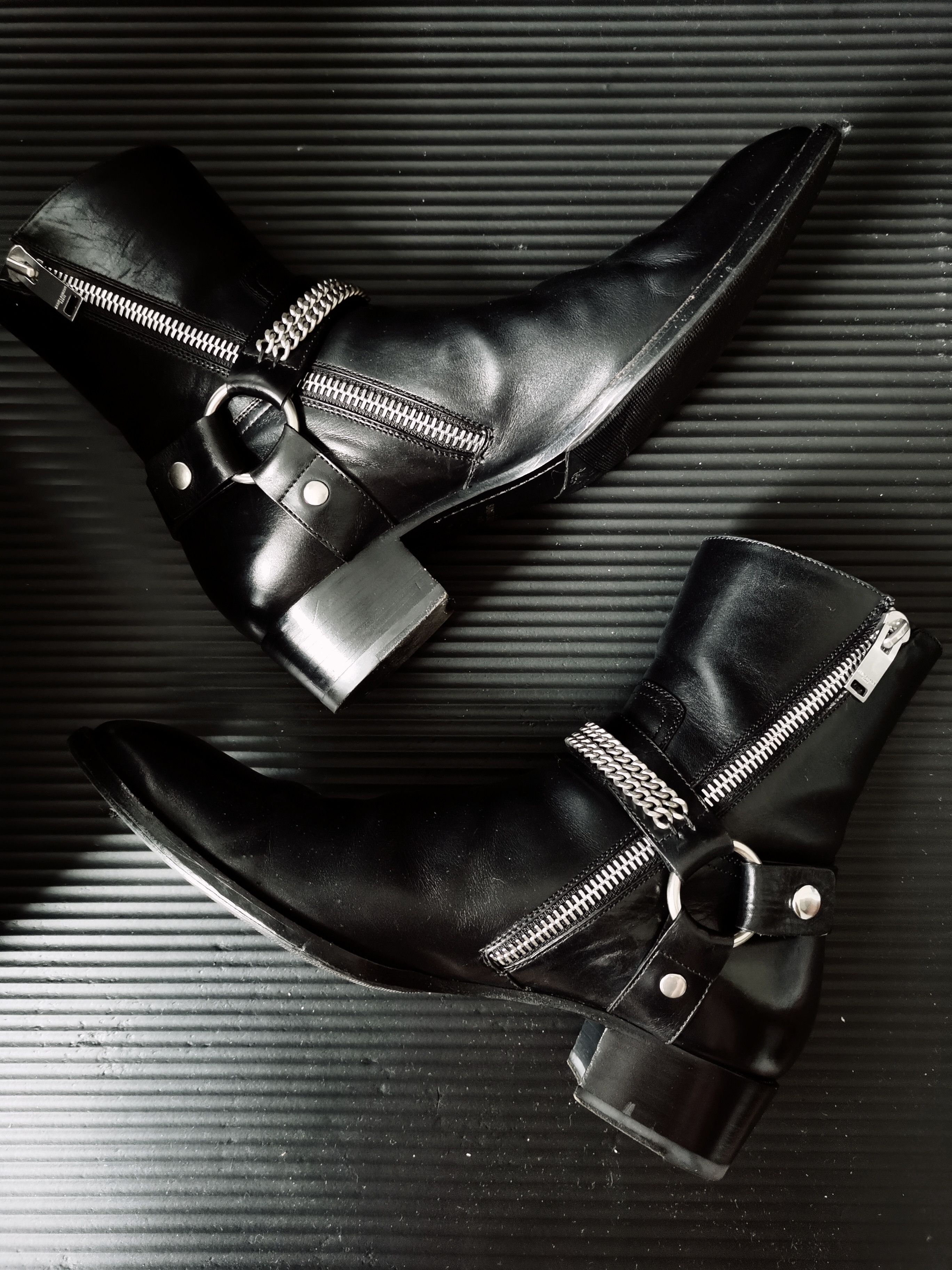 Saint Laurent Paris Fw 13 Chain Wyatt Harness Boots | Grailed