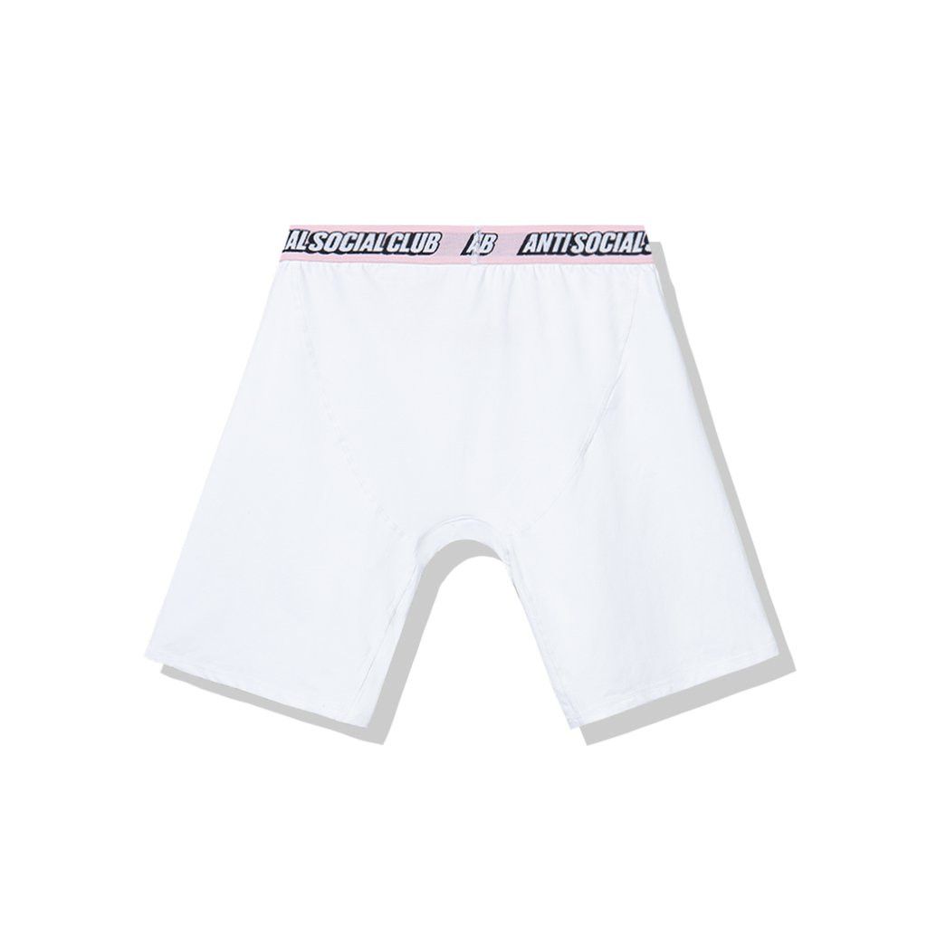 Anti Social Social Club DS ASSC Layers of You White Boxer Underwear shorts M medium Size 32 - 2 Thumbnail