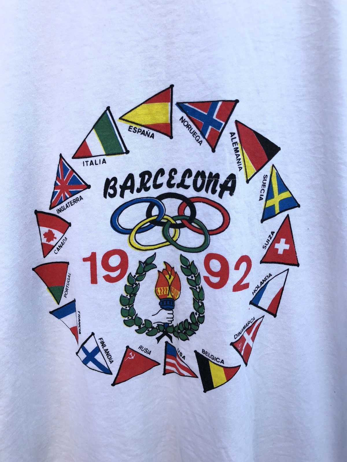 USA Olympics × Vintage Vintage Olympic Barcelona 1992 tee Size US L / EU 52-54 / 3 - 3 Thumbnail